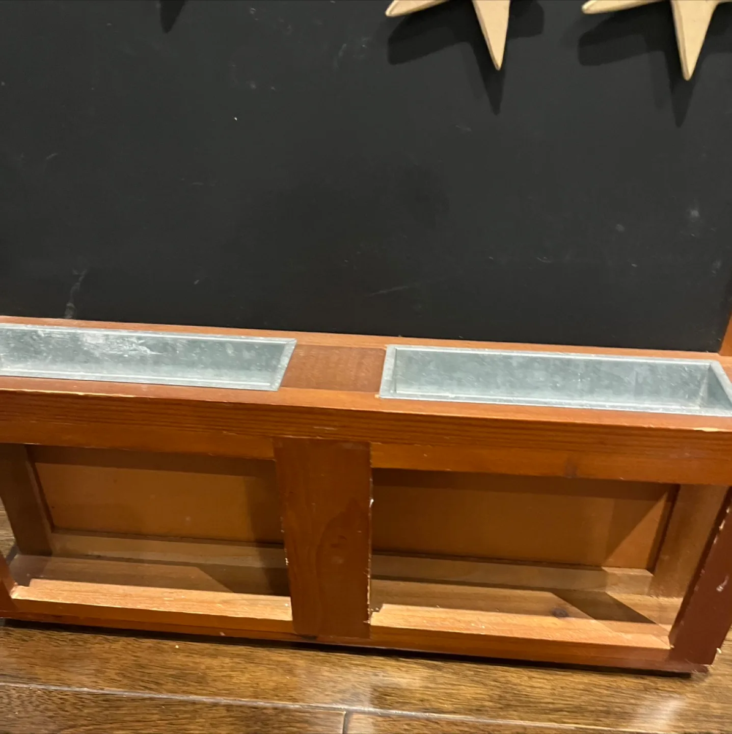 Wooden Framed Chalkboard with Star Magnets image indicator(3)