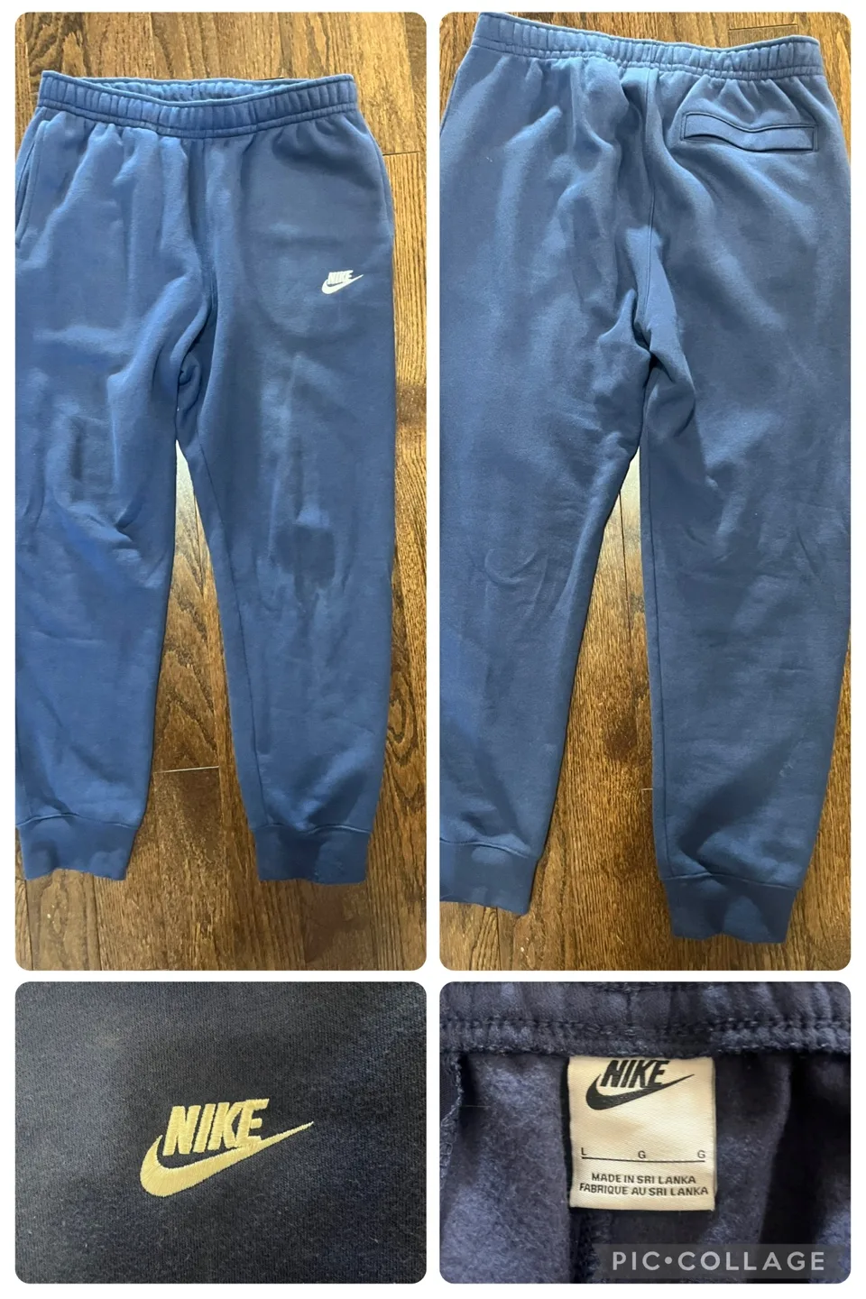 BRAND NEW Blue Nike Sweatpants - Large thumbnail