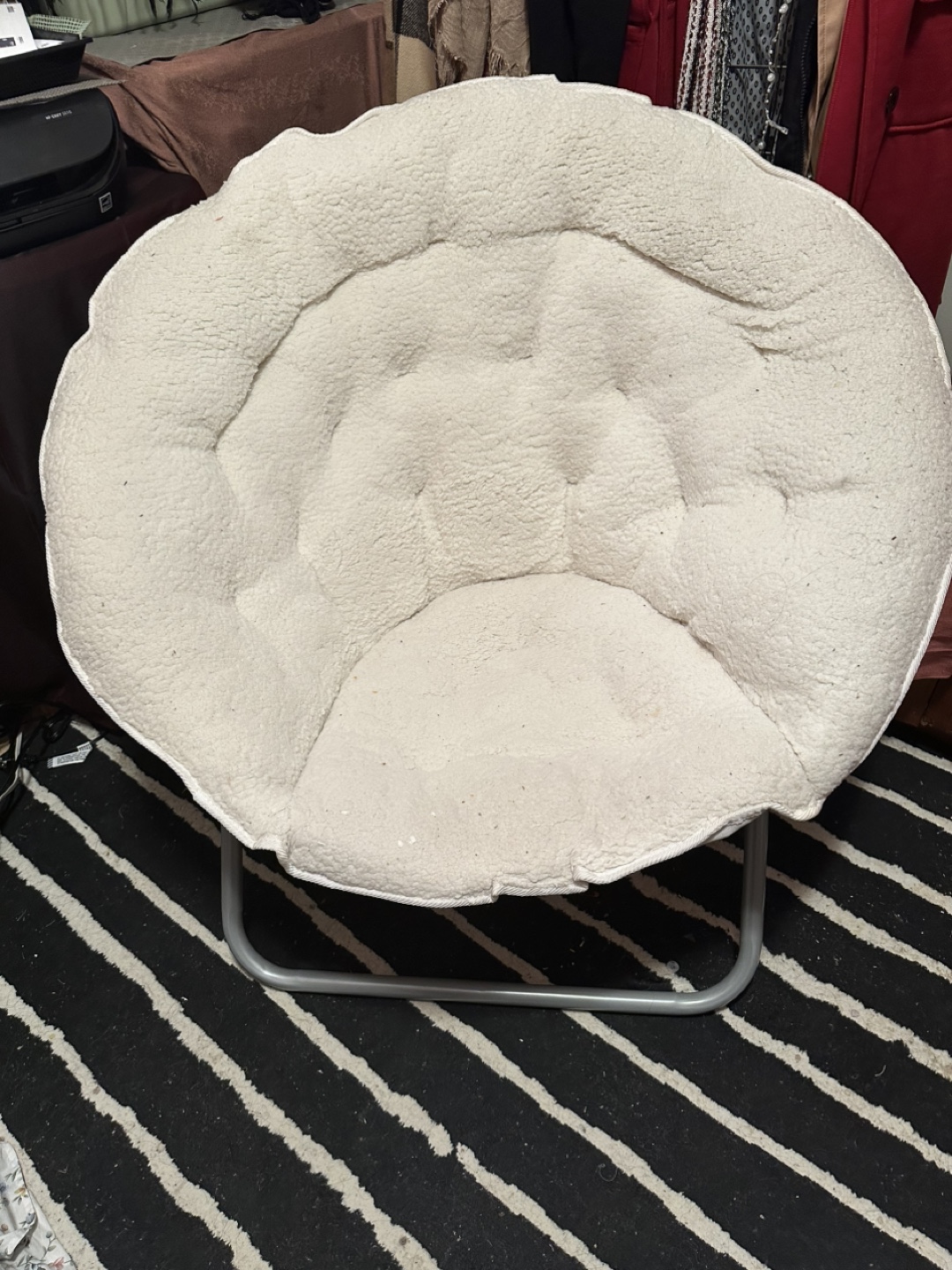 Cozy Cream Papasan Chair