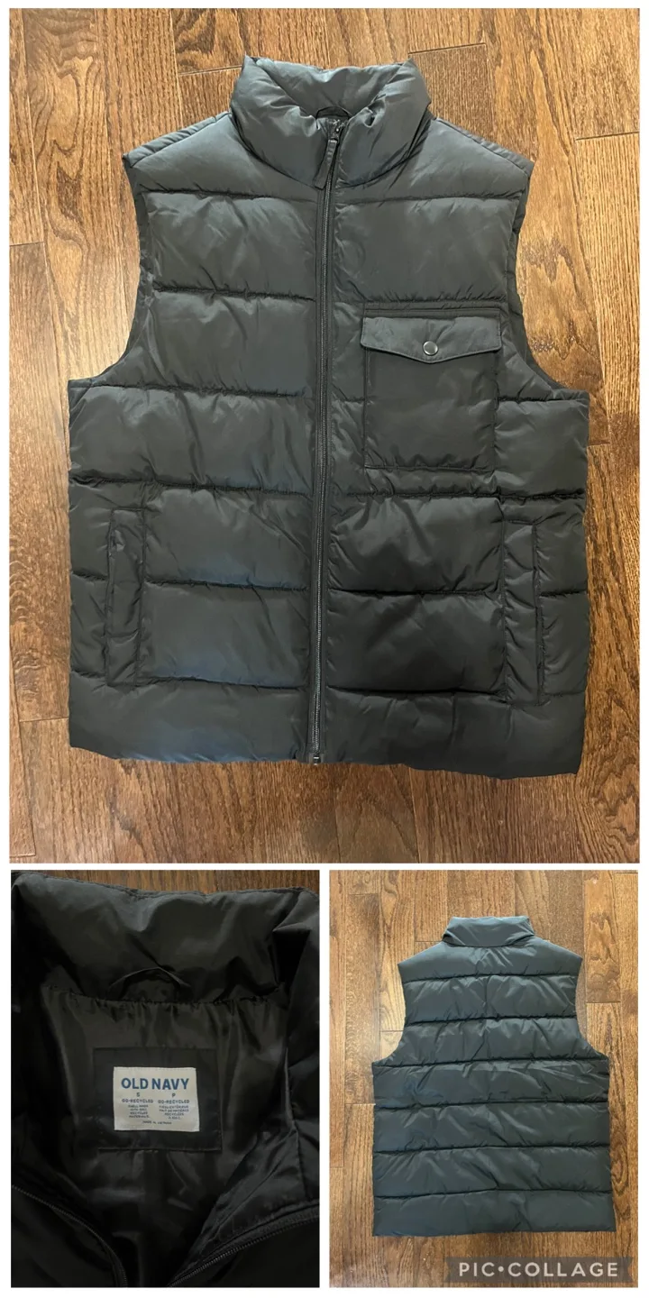 BRAND NEW Black Old Navy Puffer Vest - Small thumbnail