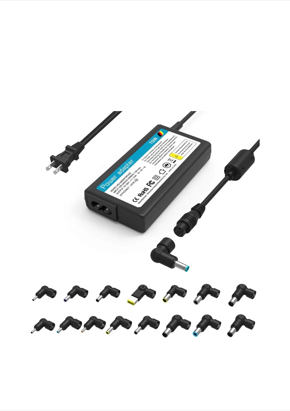 Universal 70W Laptop Power Adapter with Tips - New image indicator(3)