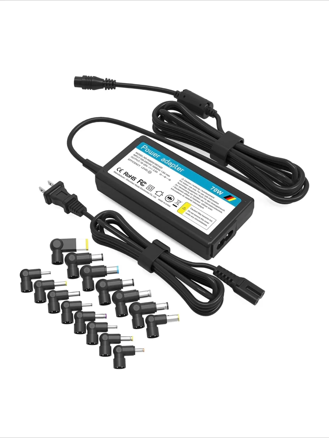 Universal 70W Laptop Power Adapter with Tips - New image indicator(2)