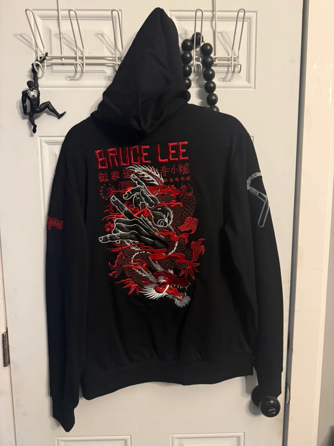 Custom Bruce Lee Zip Up Hoodie thumbnail