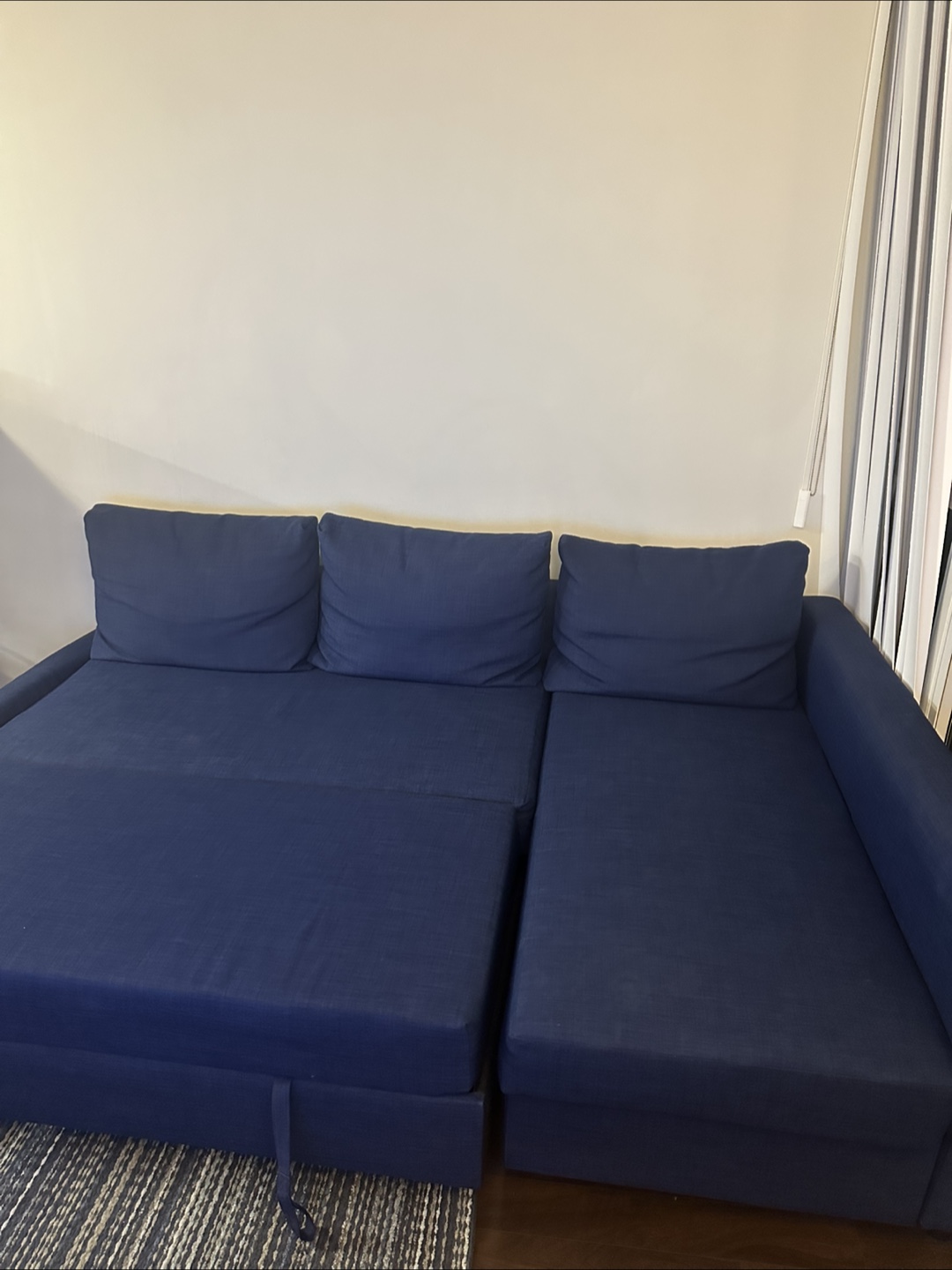IKEA Friheten Sleeper Sectional Sofa - Blue - photo 3