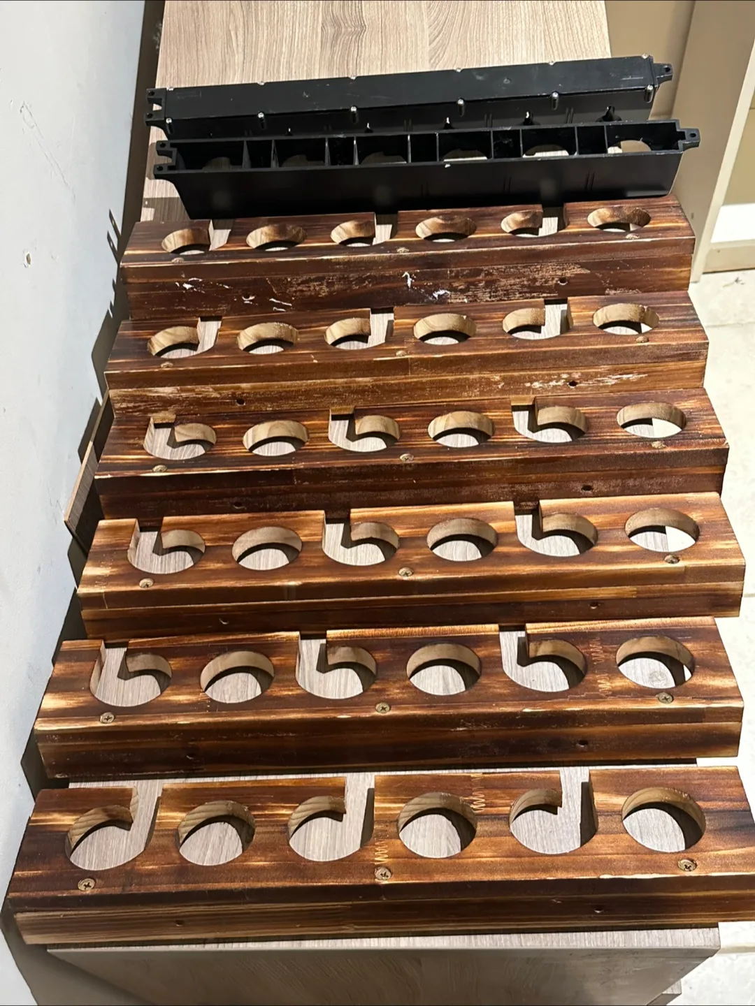 Rod holders 24 rods ceiling or wall mount Rapala 6 piece set thumbnail