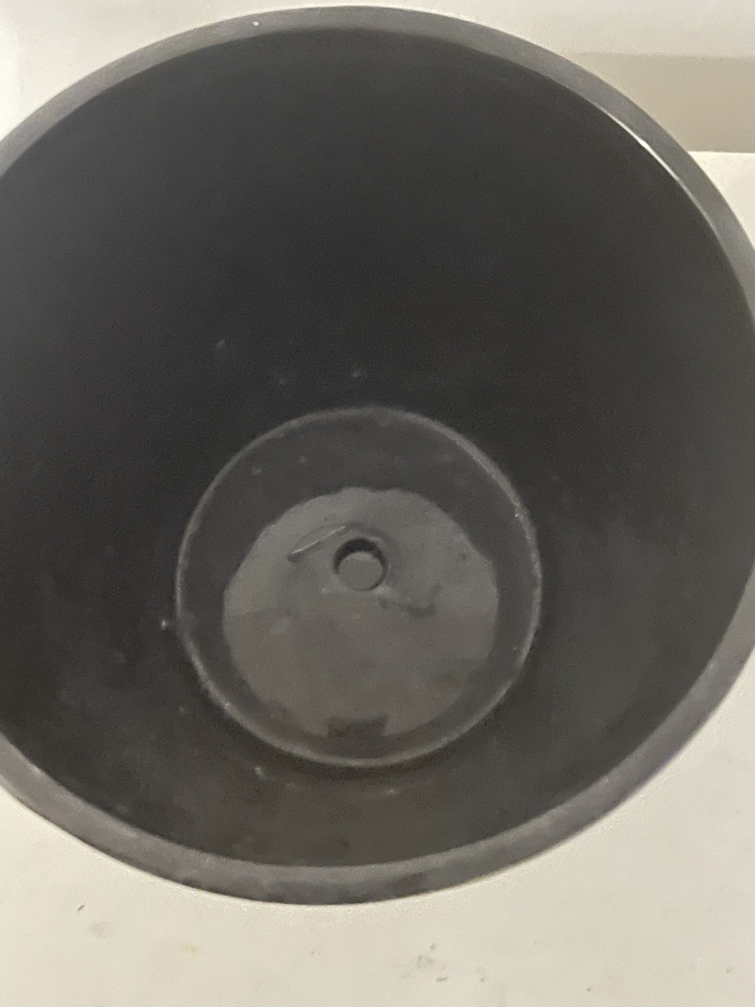 Black Patterned Plant Pot with Saucer - photo 4