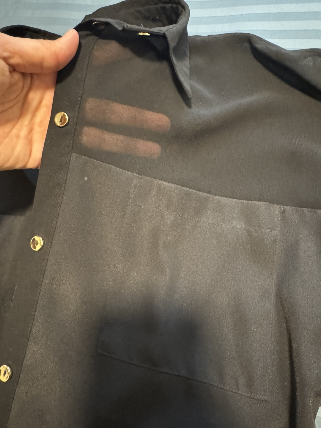 Atmosphere Black Button-Up Shirt - Size 12 - photo 4