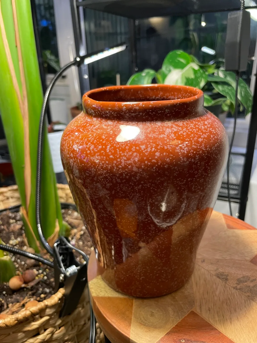 Speckled Brown Ceramic Vase thumbnail