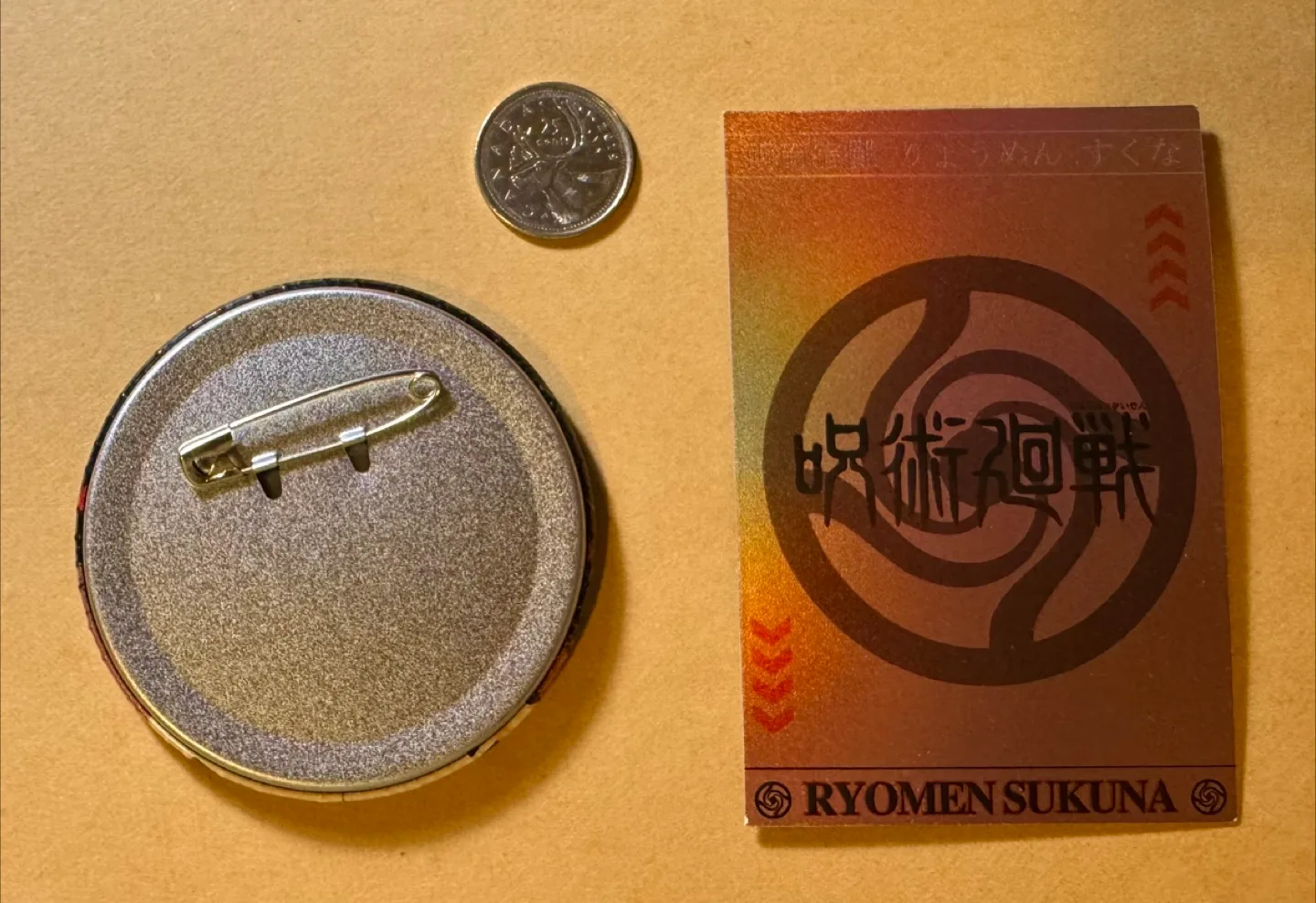 Jujutsu Kaisen Ryomen Sukuna Badge Pin & Card image indicator(2)