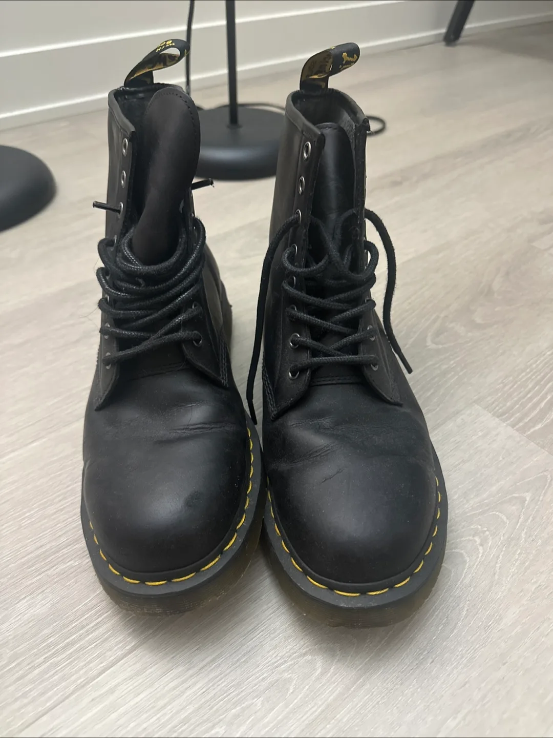 Dr. Martens 1460 Black Leather Boots - US Men's 11 thumbnail