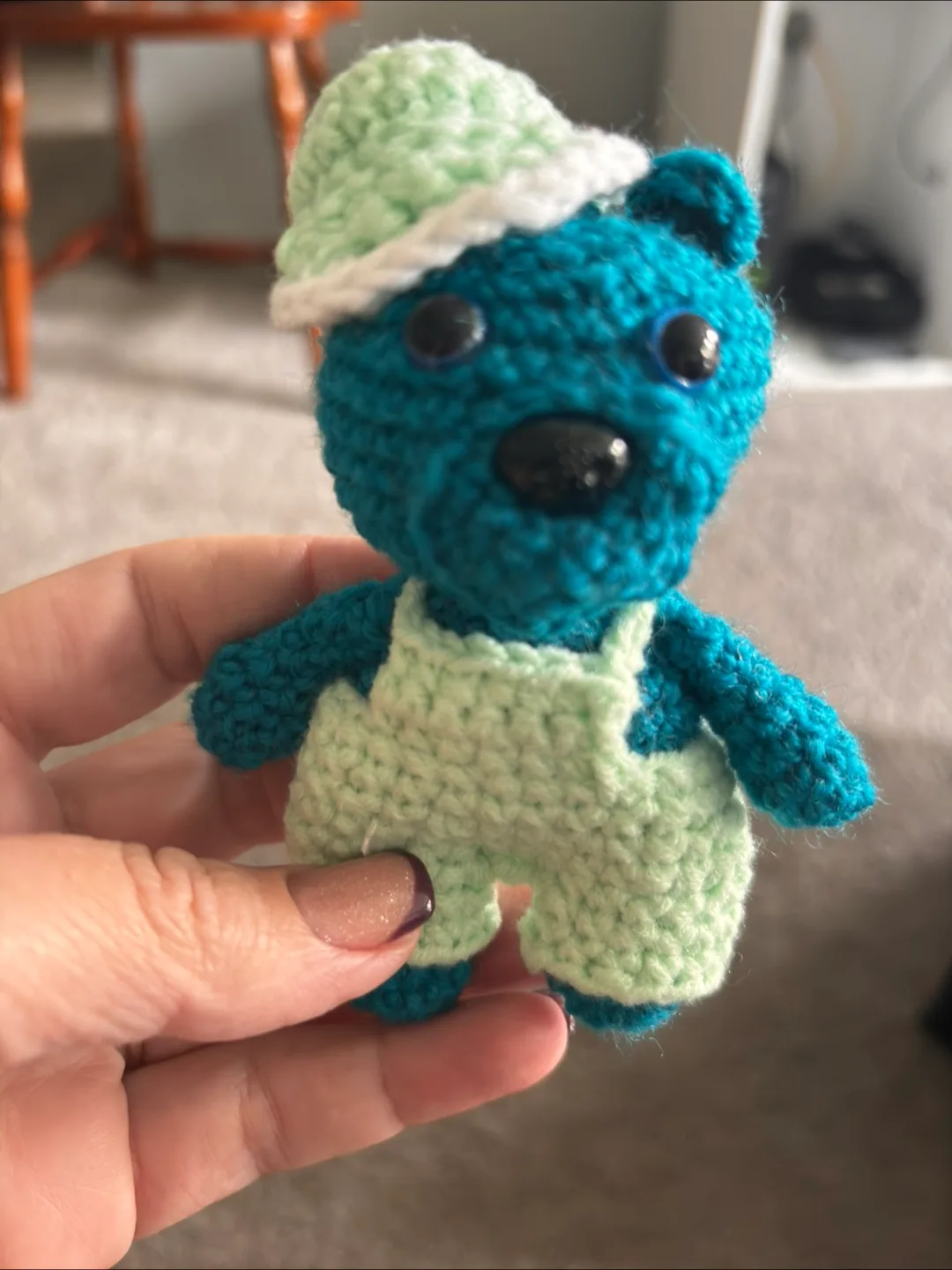 Handmade Crocheted Bear Toy thumbnail