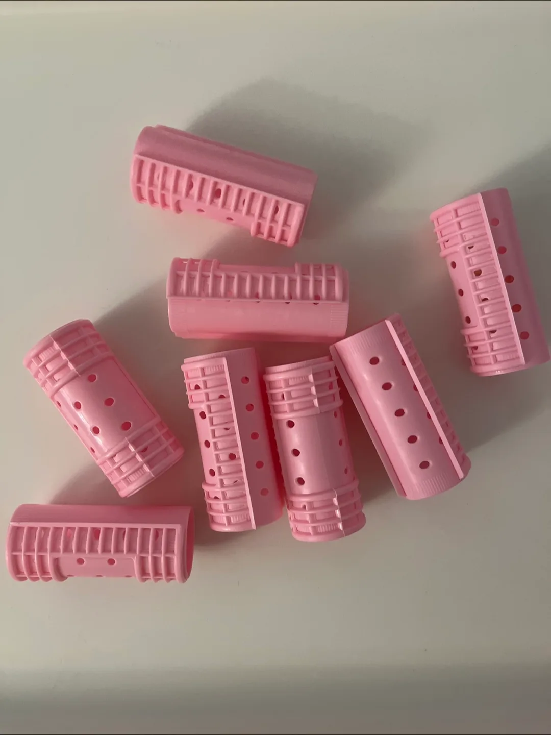 Pink Hair Rollers - Set of 8 thumbnail