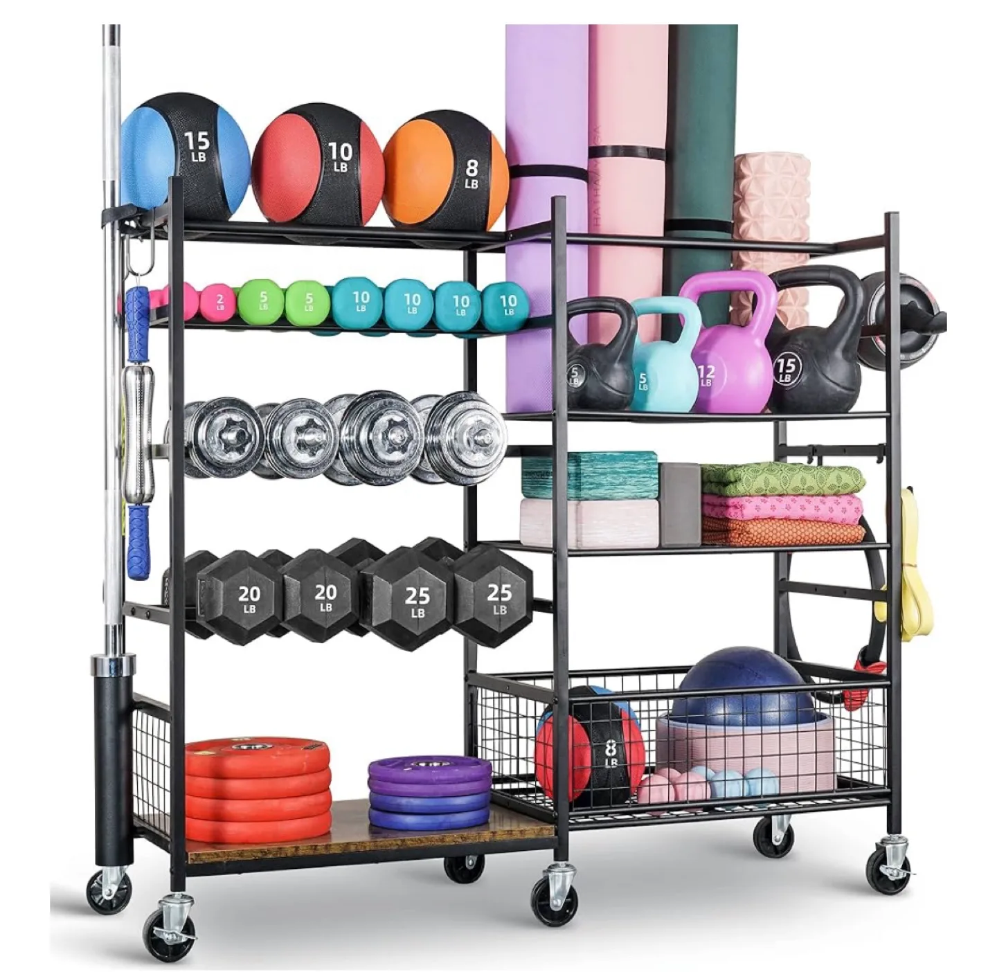 FREE Rolling Gym Storage Rack thumbnail