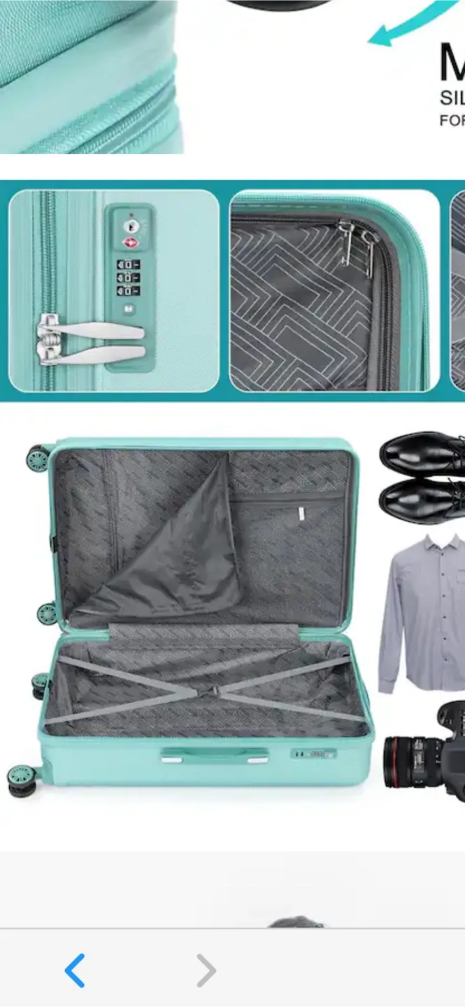 Luggage hard side brand new 90 3 pieces image indicator(5)