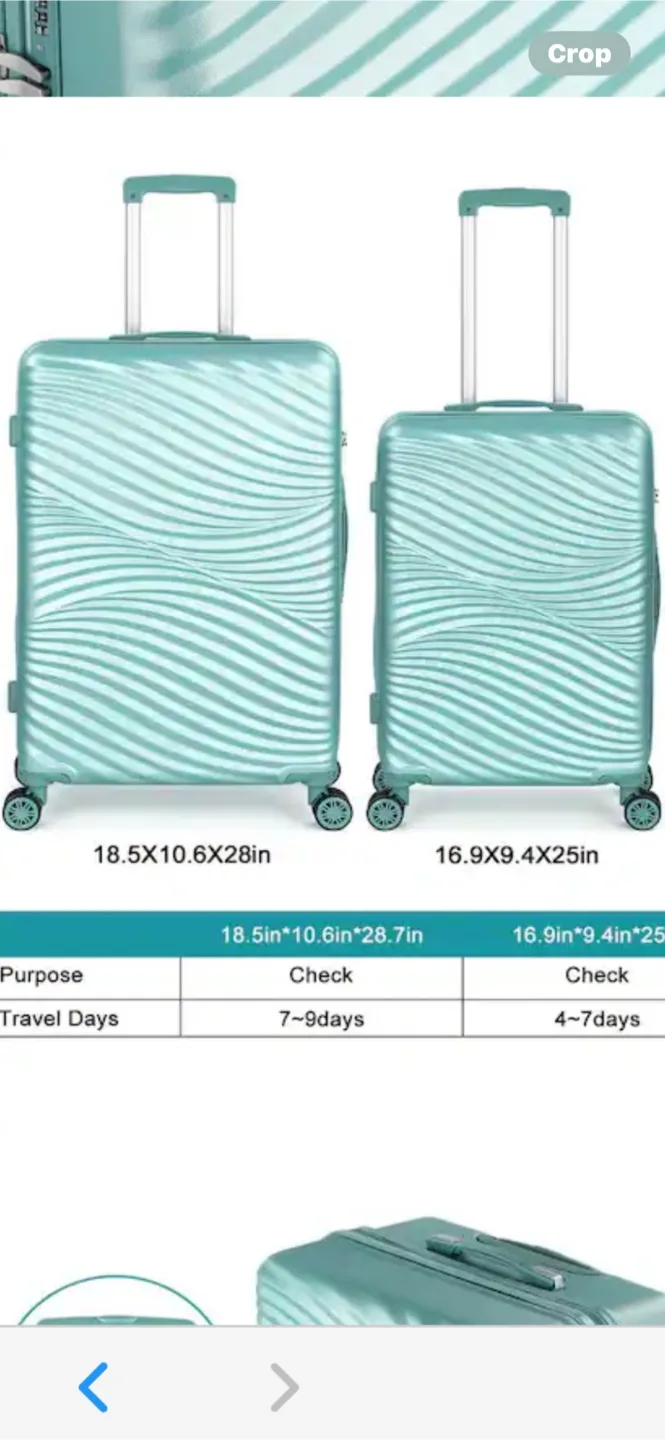 Luggage hard side brand new 90 3 pieces image indicator(6)
