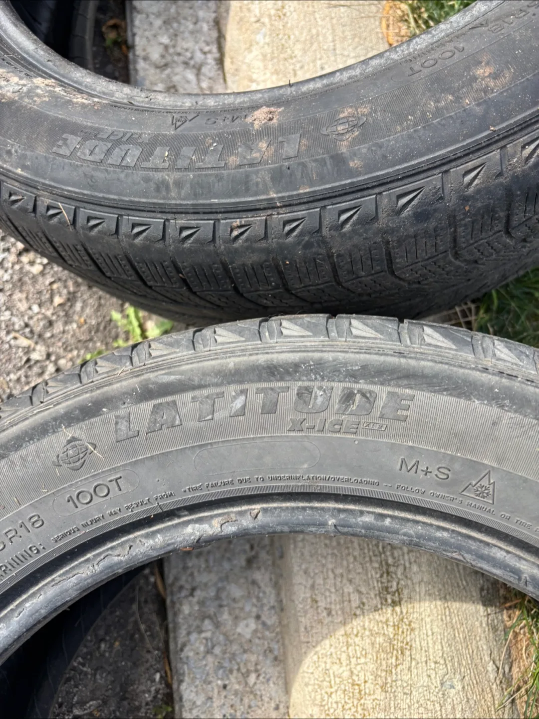 FS:  Set if 2 Michelin Latitude X-Ice 235/55R18 Tire image indicator(3)