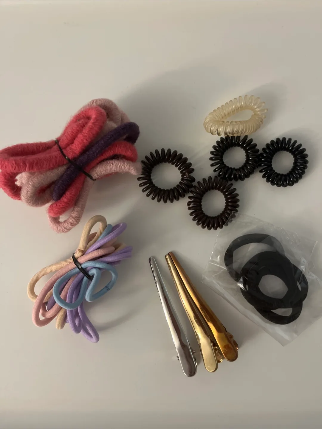 Hair Accessories Bundle - Elastics, Clips thumbnail