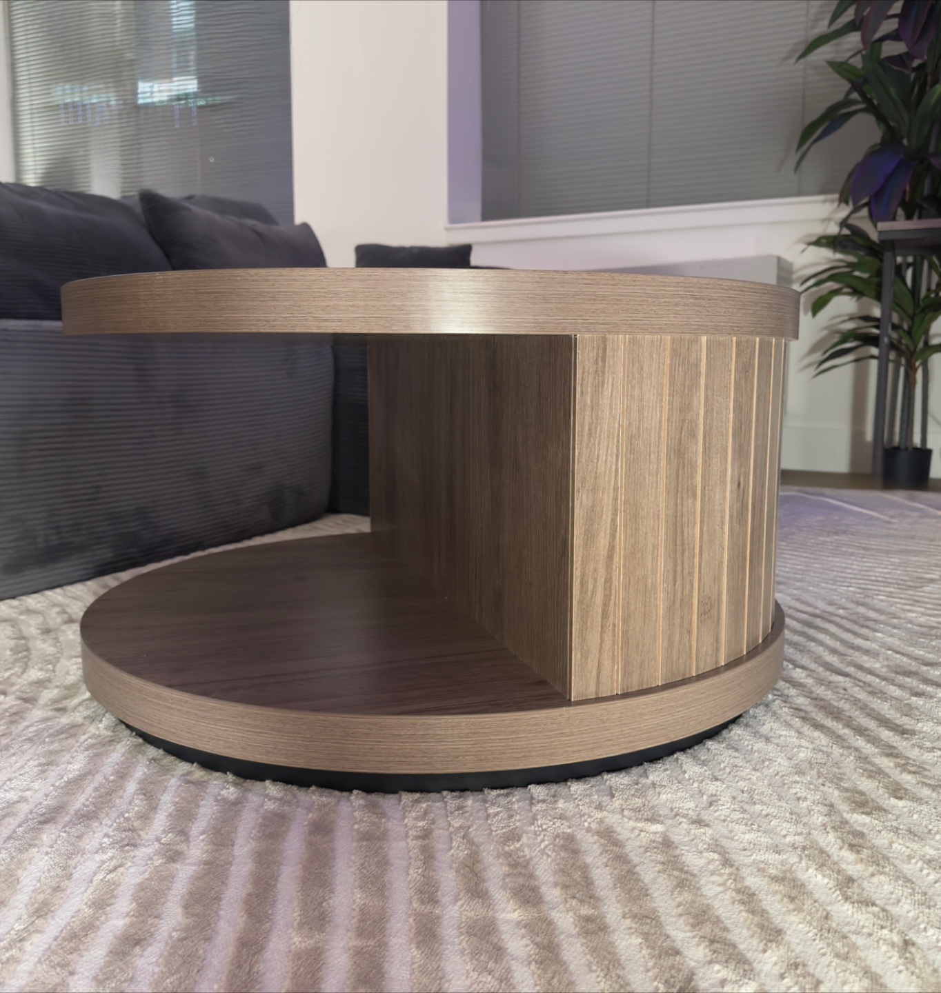 Round Wooden Coffee Table