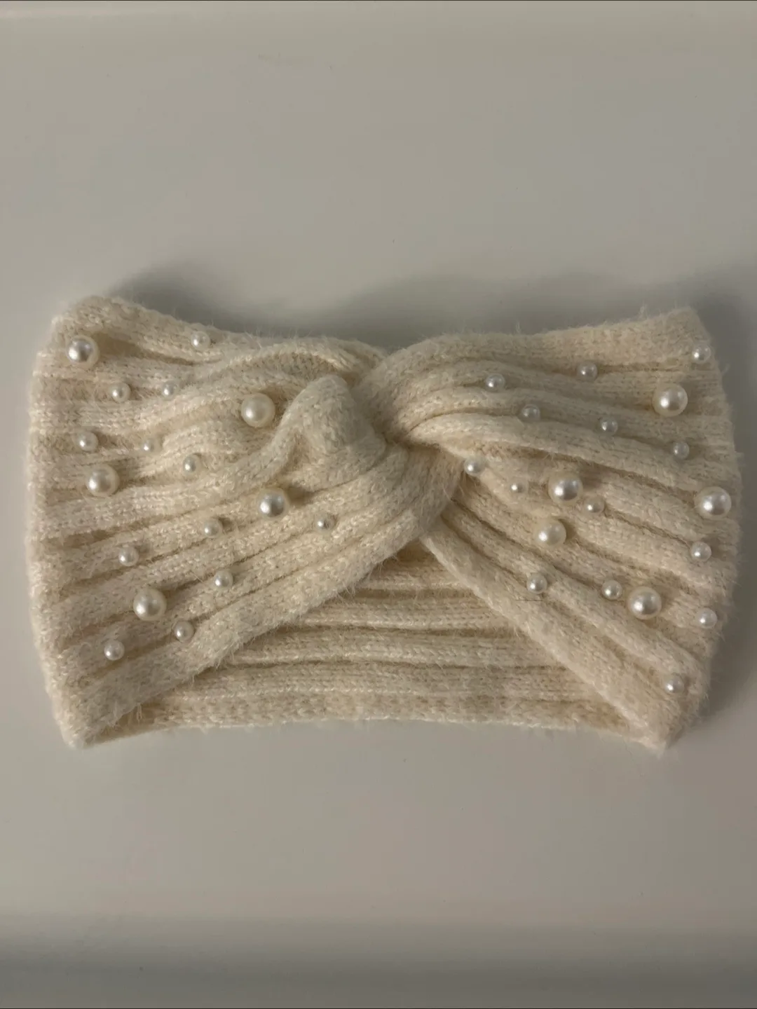 Pearl Embellished Headband - Cream Colour thumbnail