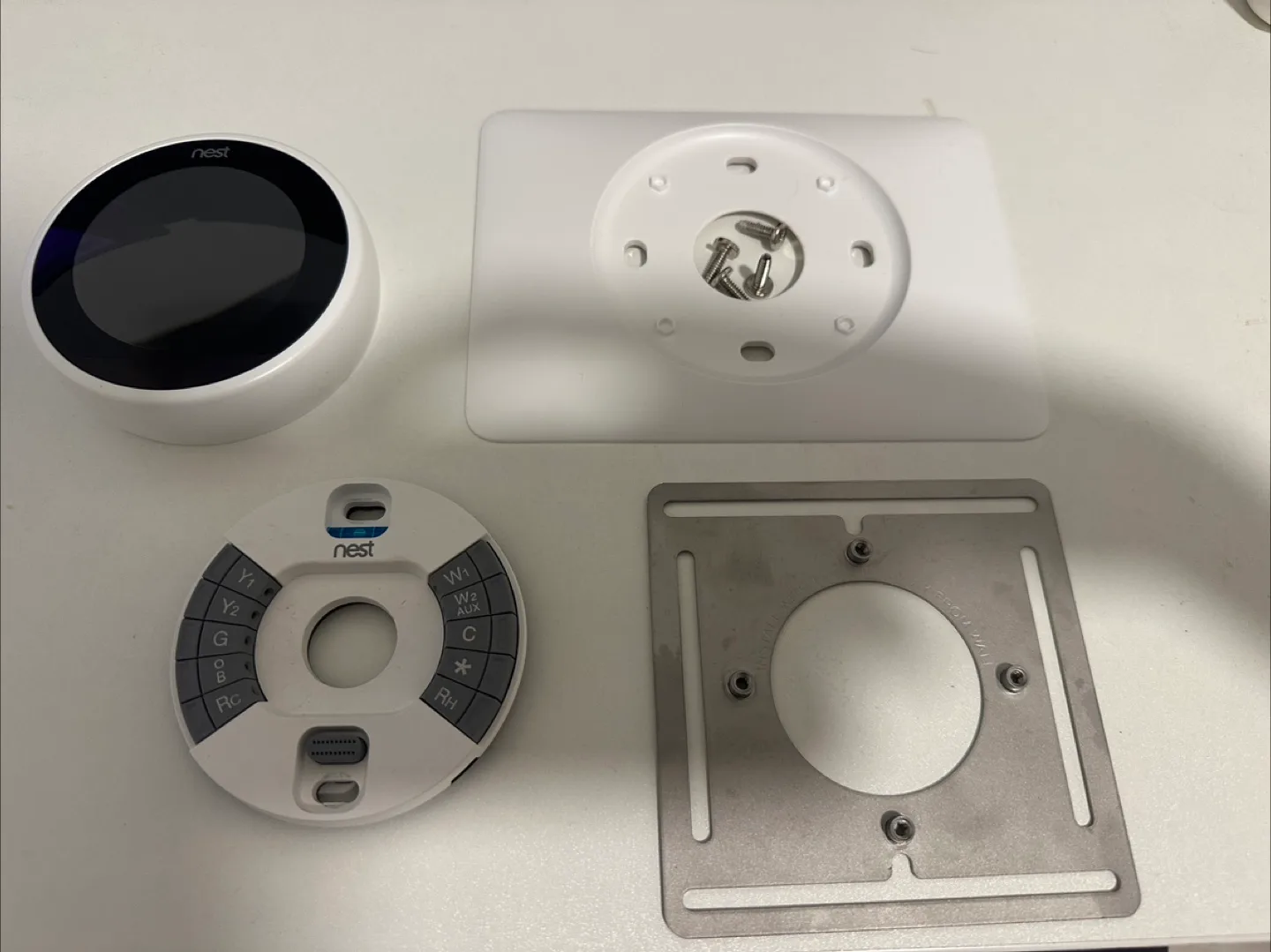 Google Nest smart Learning Thermostat 3rd Gen - White thumbnail