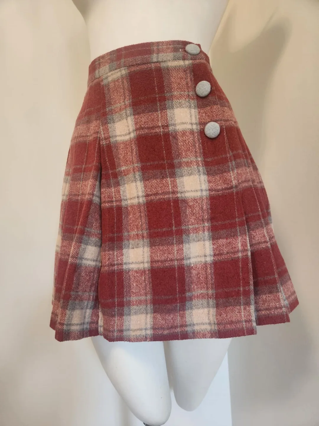Lacemade Plaid Mini Skirt - Size S thumbnail