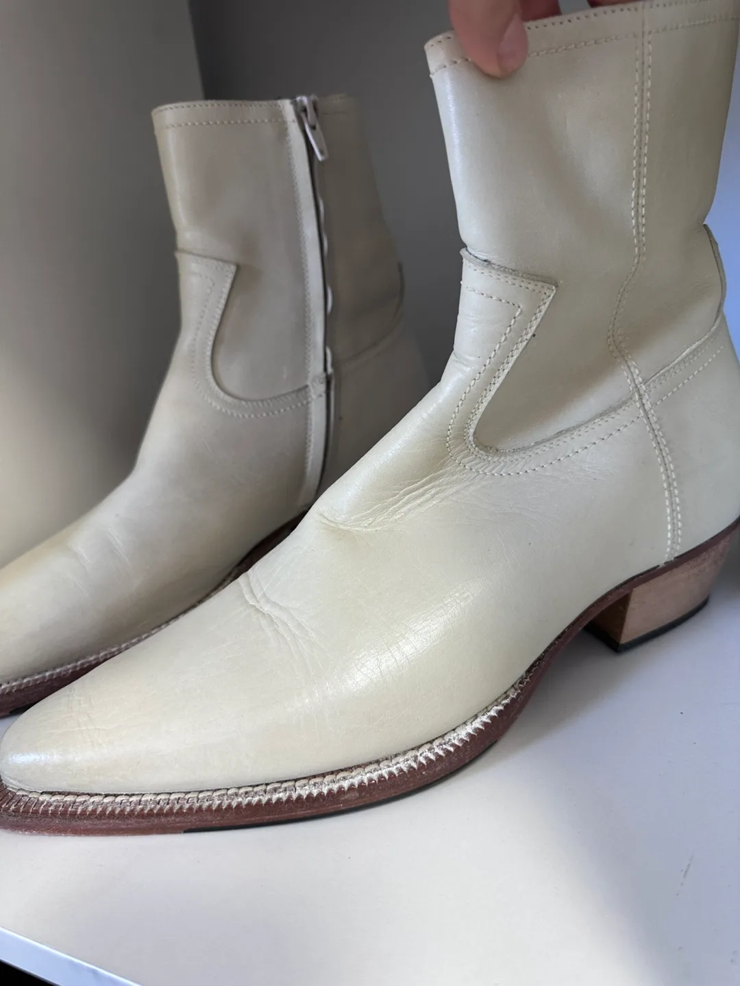 “From the First” Leather Ankle Boots men’s thumbnail