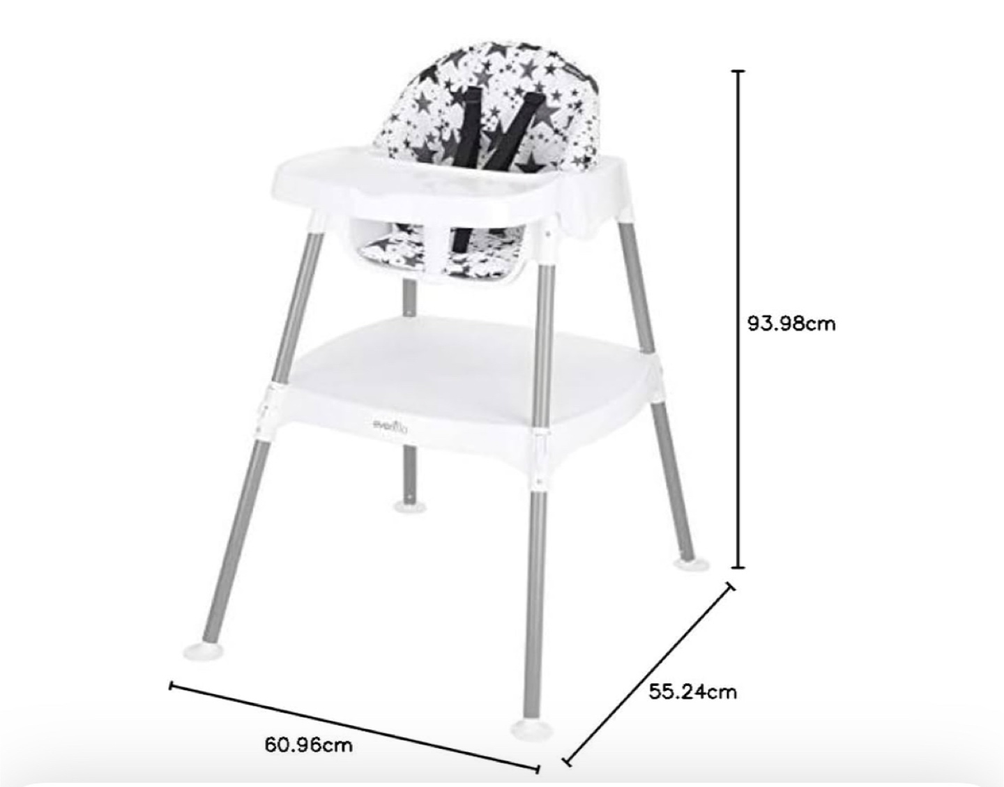 Evenflo 4-in-1 Convertible High Chair & Table Set - photo 5