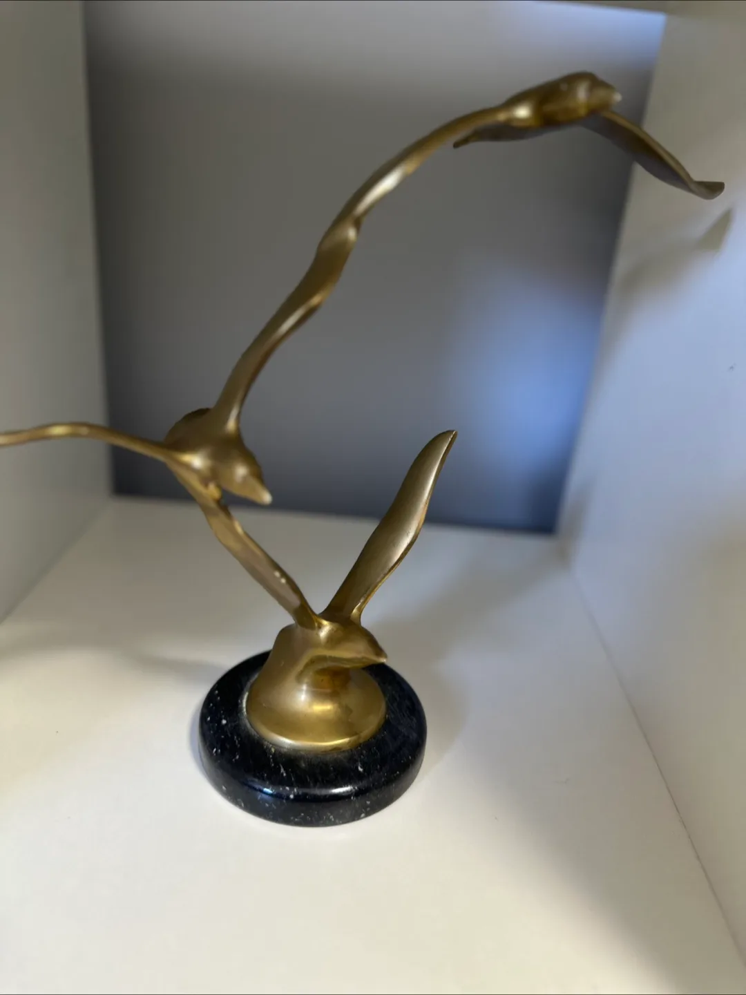 Vintage Brass Birds Sculpture thumbnail