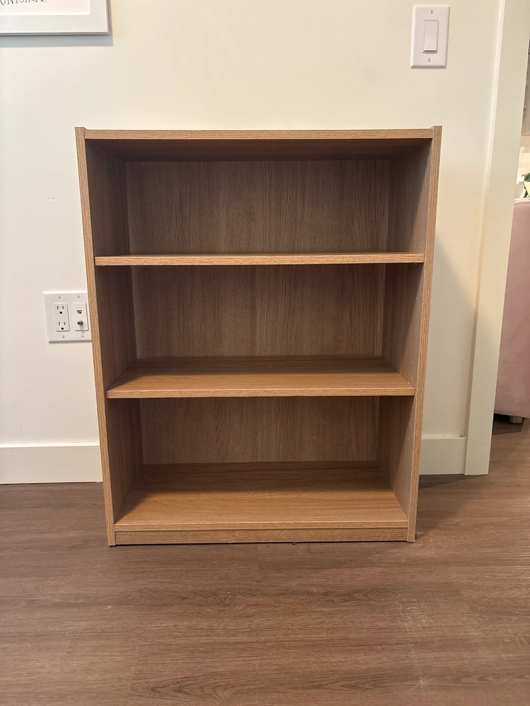 Wooden Bookcase with 3 Shelves image indicator(3)