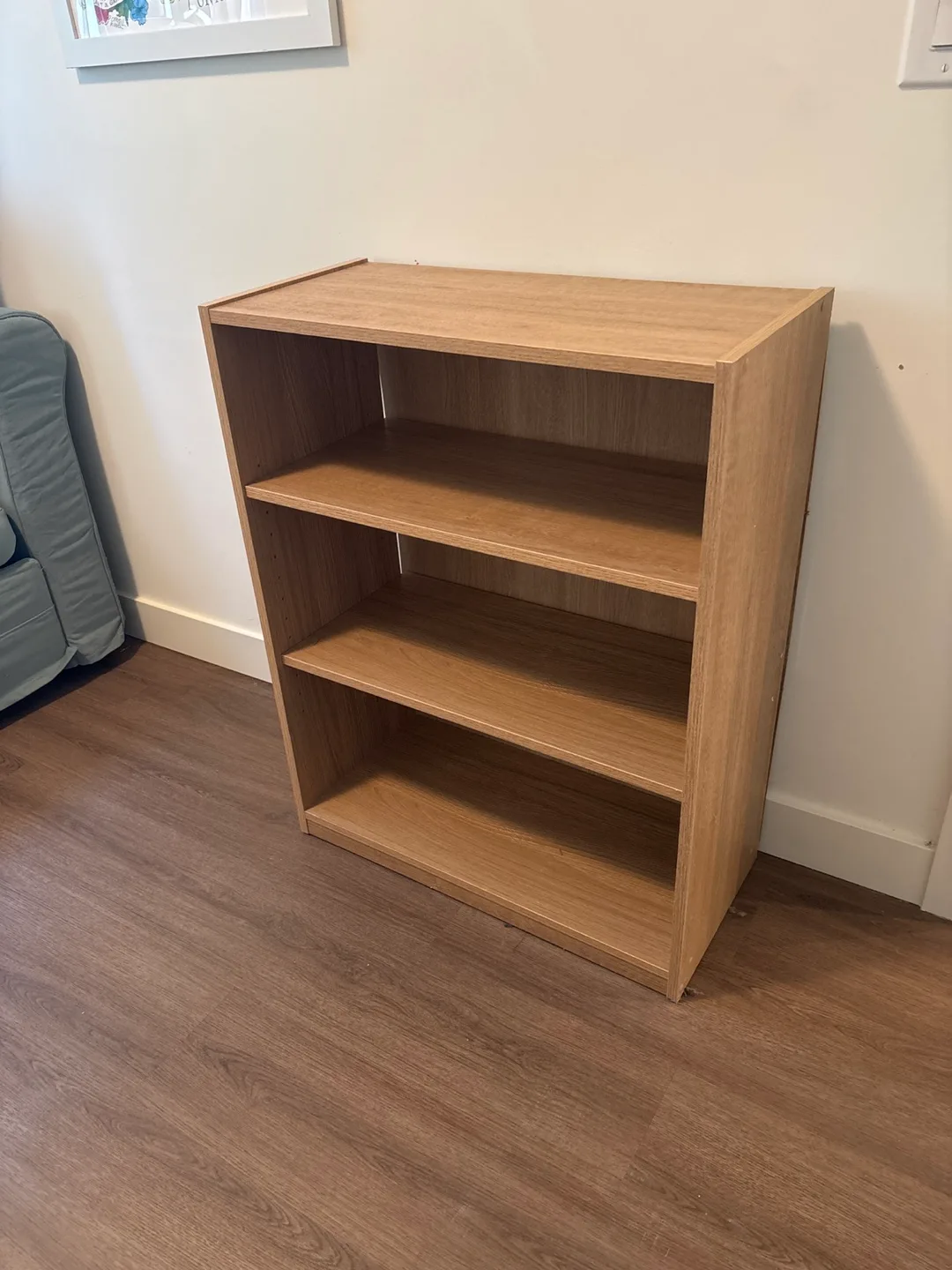 Wooden Bookcase with 3 Shelves image indicator(2)
