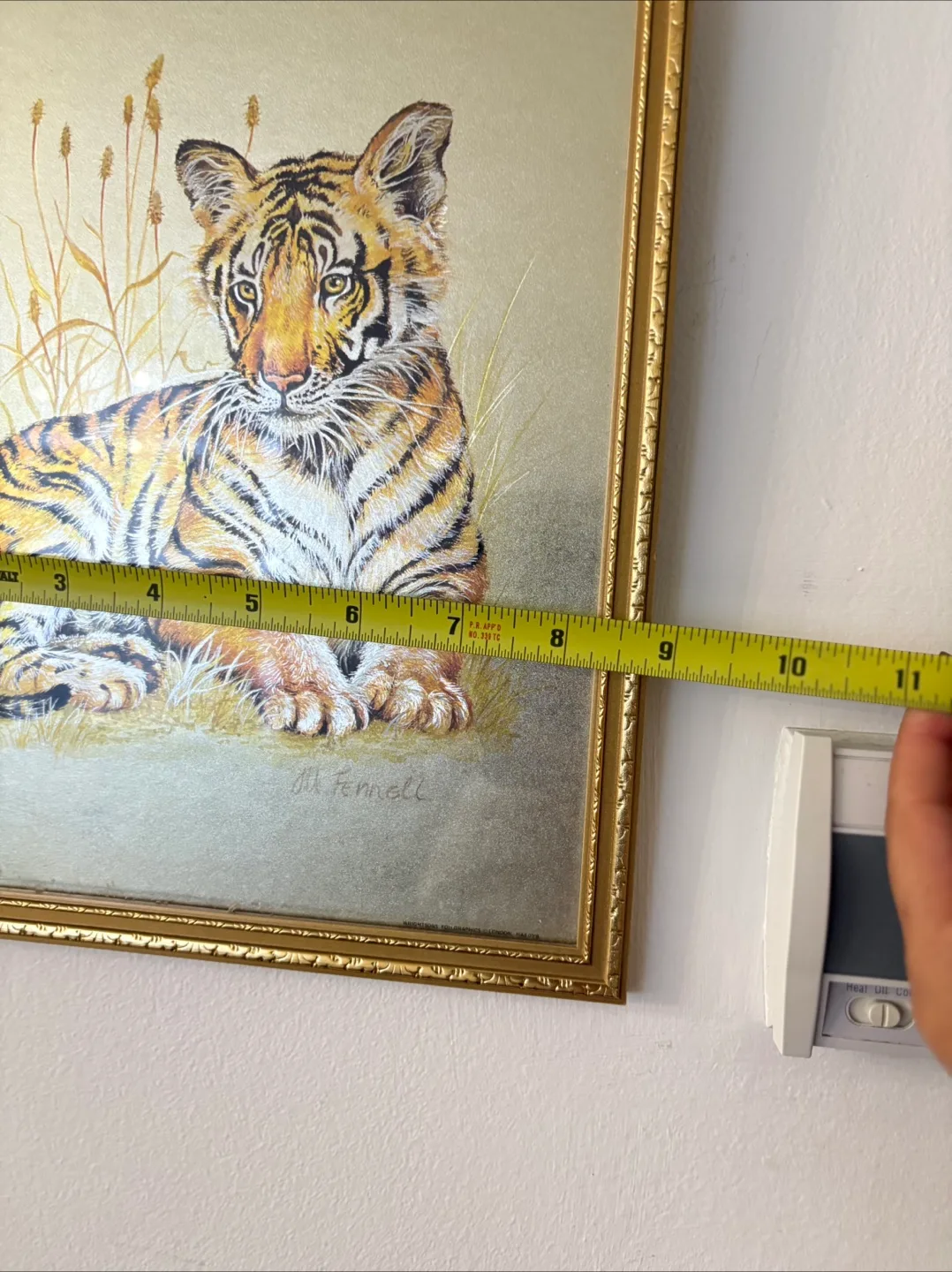 Framed Tiger Cub Print - 14" x 11" image indicator(4)