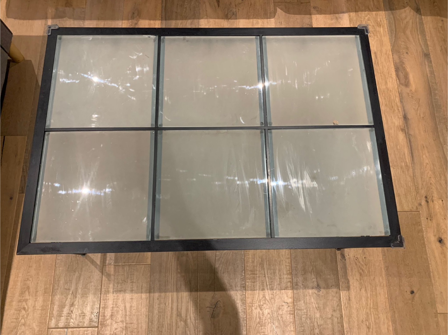 Free - Glass Top Coffee Table - Black Frame - photo 3