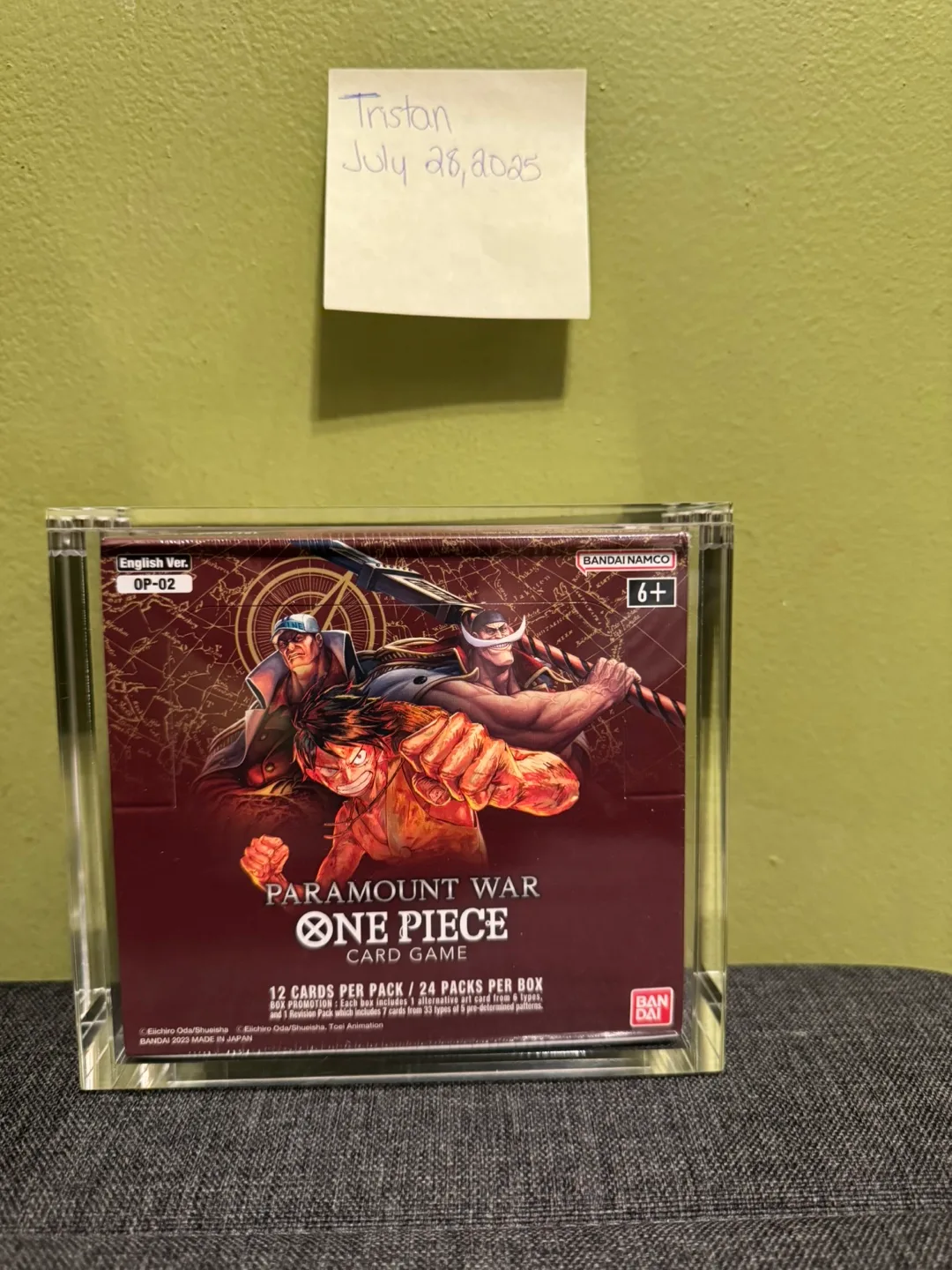 One Piece Paramount War OP-02 Card Game Booster Box thumbnail