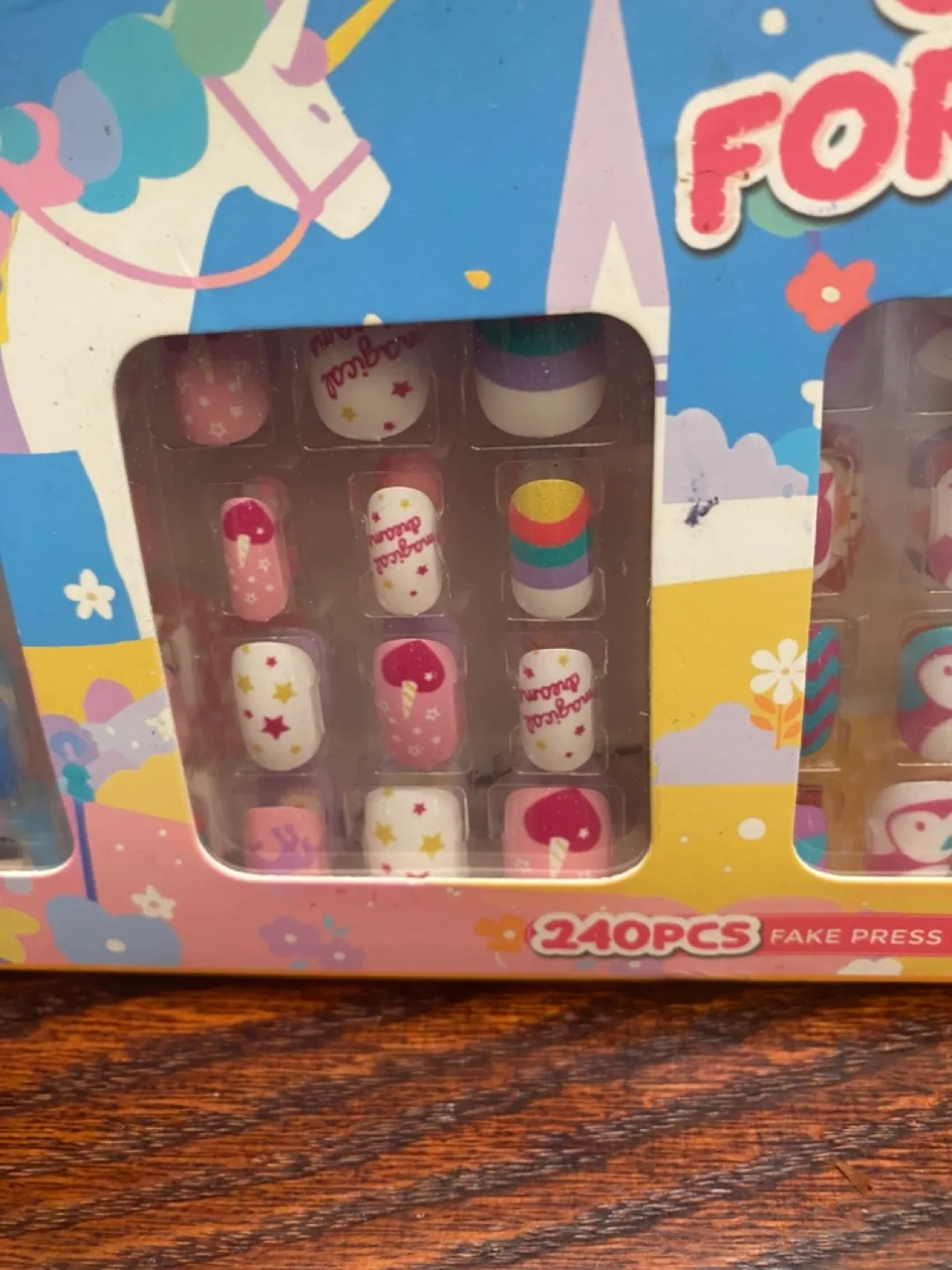 NETMEO Fake Press On Nails for Kids - 240pcs image indicator(3)