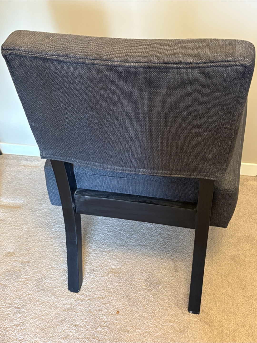Pair of Dark Grey Upholstered living room Chairs - photo 3
