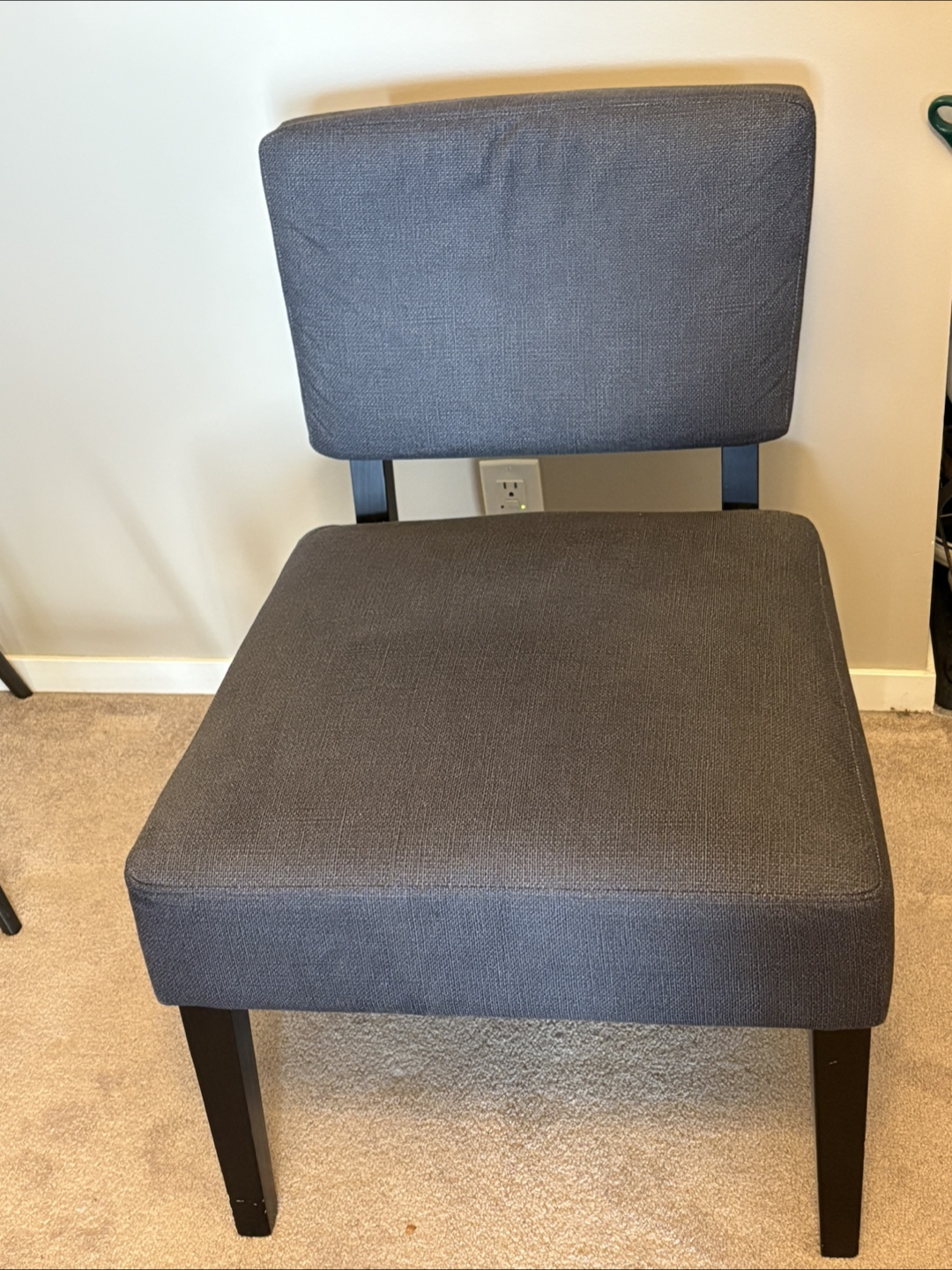 Pair of Dark Grey Upholstered living room Chairs - photo 2
