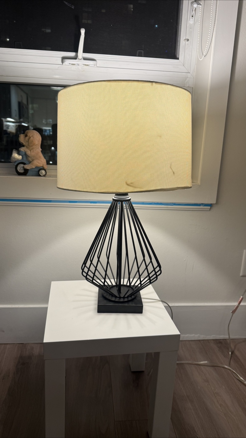 Table Lamp with side table