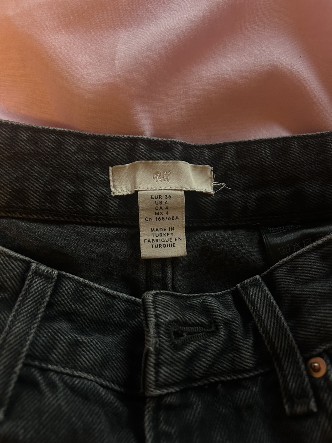 H&M Black Baggy Jeans - Size 4 - photo 2