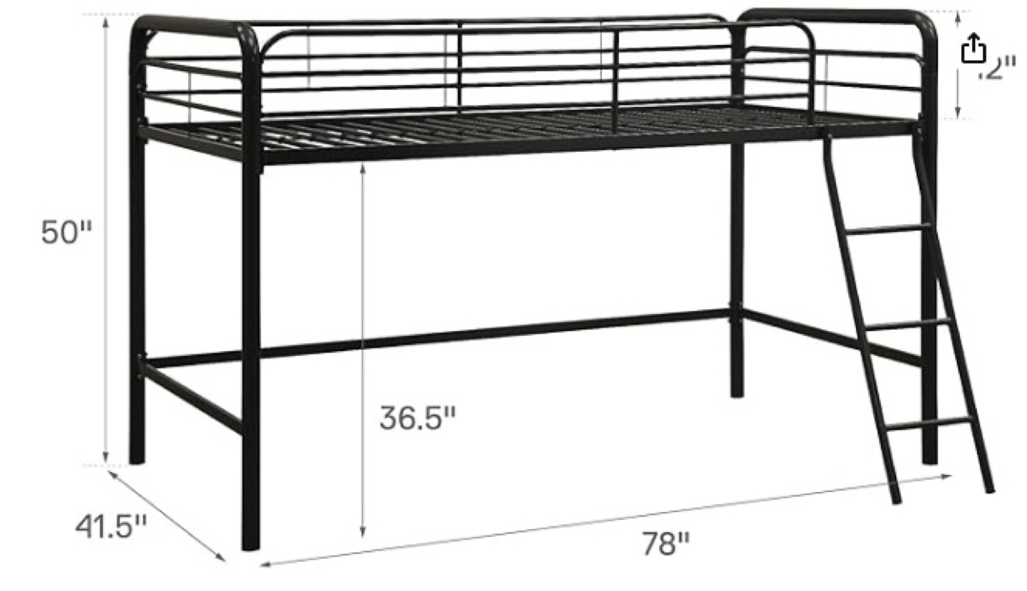 Twin Size Loft Bed Frame - photo 3