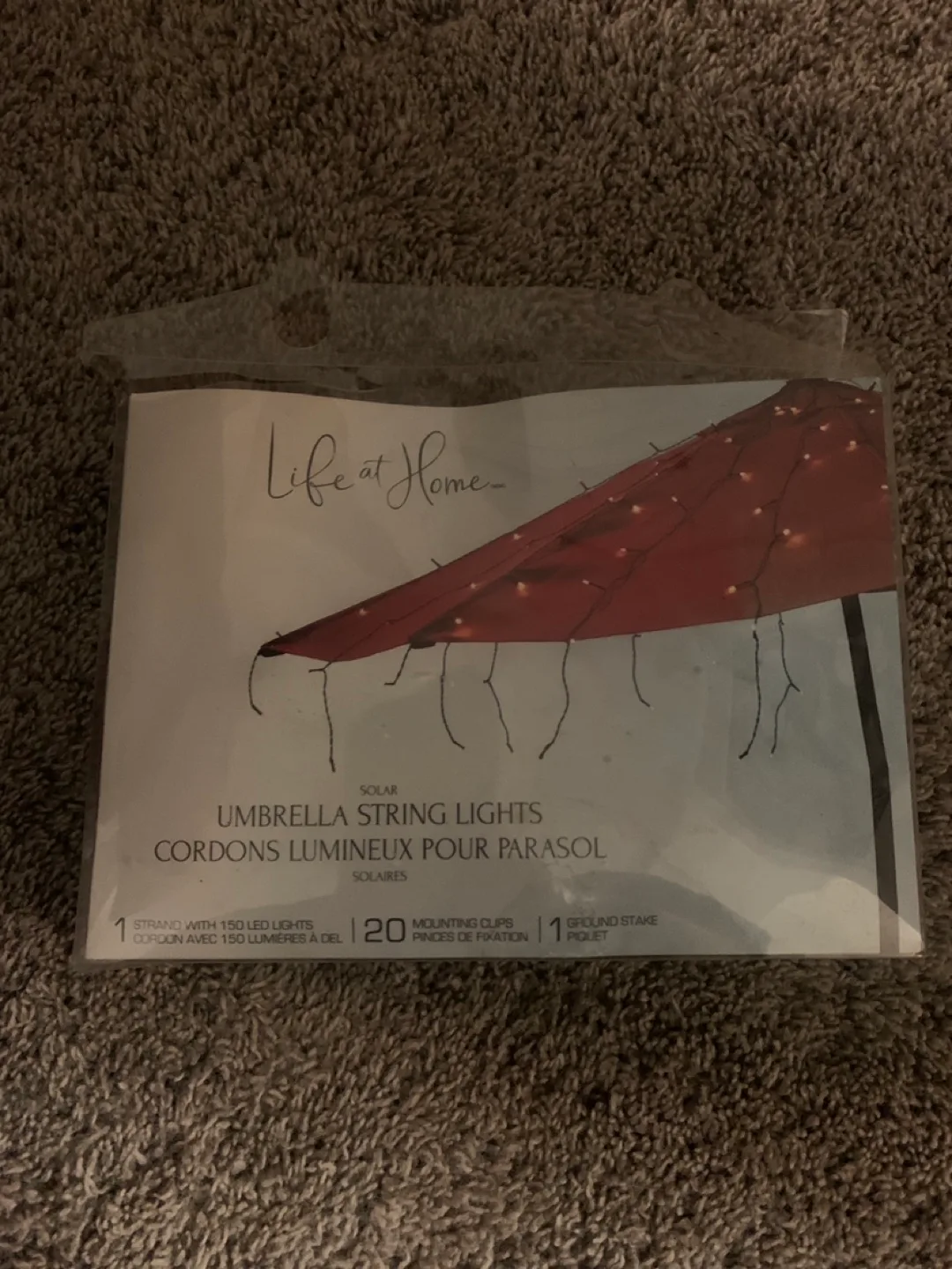 Life at Home Solar Umbrella String Lights - NEW thumbnail