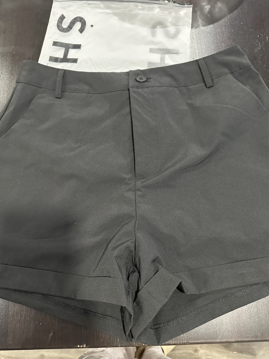 SHEIN Women's Black and apricot Pocketed Shorts - New - photo 5