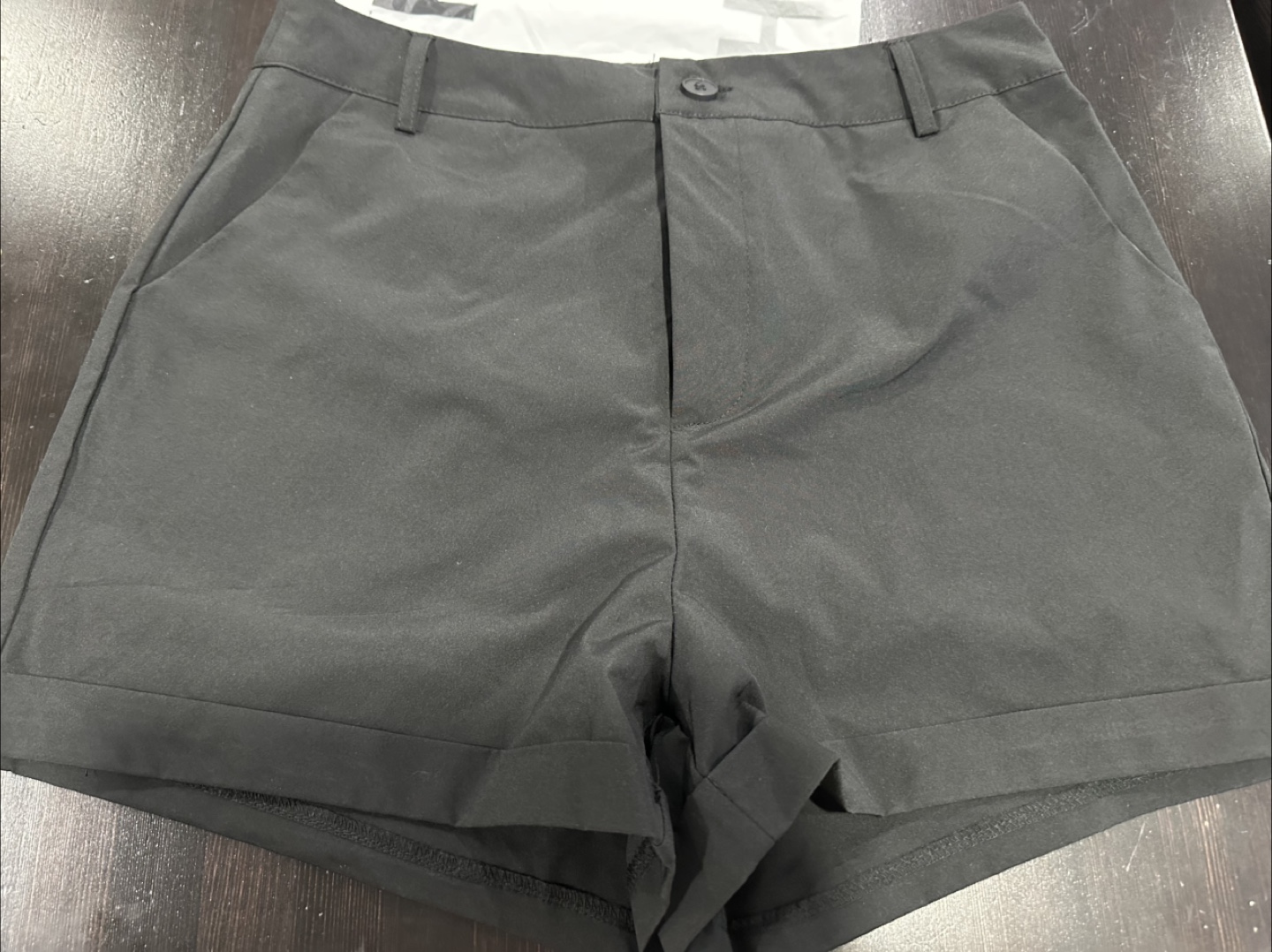 SHEIN Women's Black and apricot Pocketed Shorts - New - photo 4