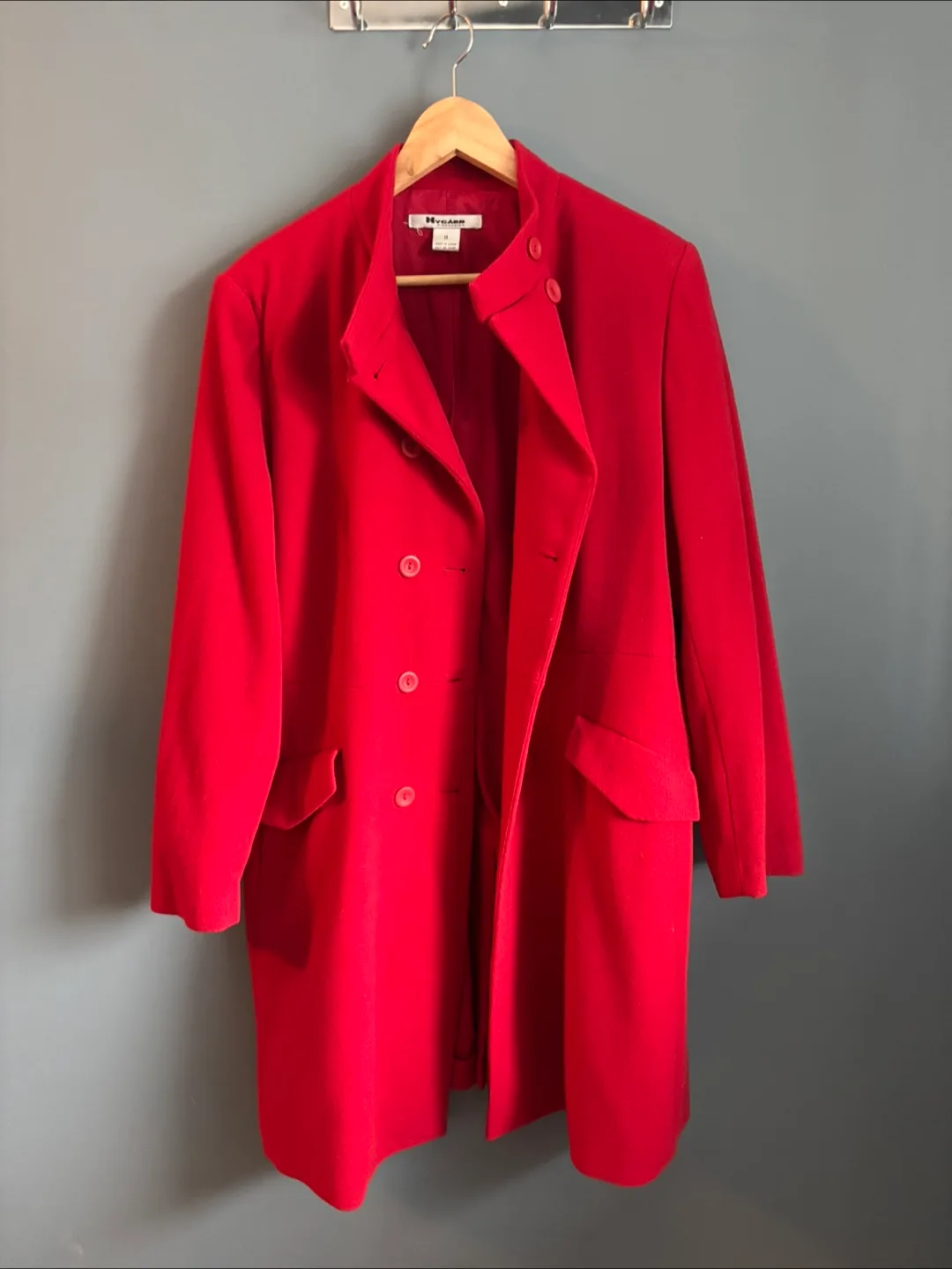 Nygard Collection Red Wool Blend Coat - Size 14 thumbnail