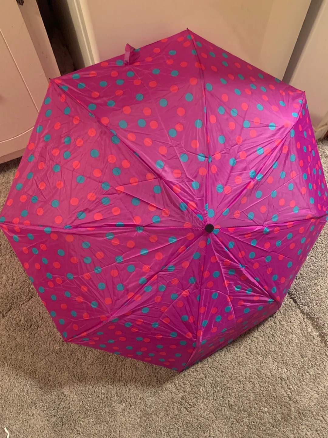 Polka Dot Umbrella - Purple & Blue image indicator(2)