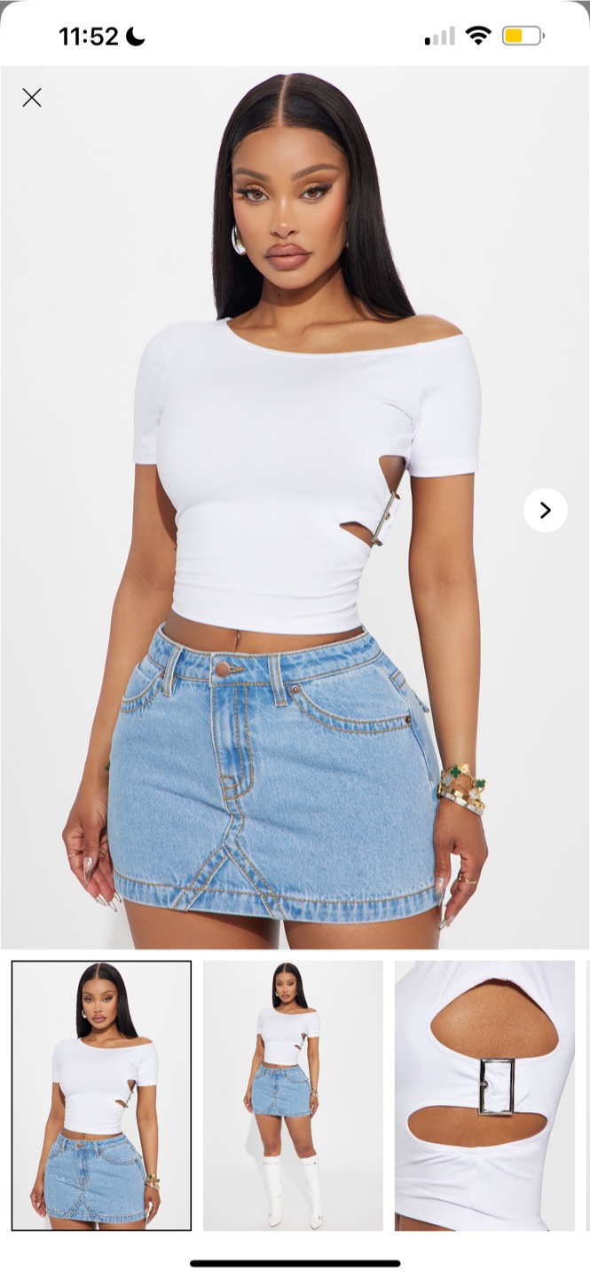Fashion Nova White Top
