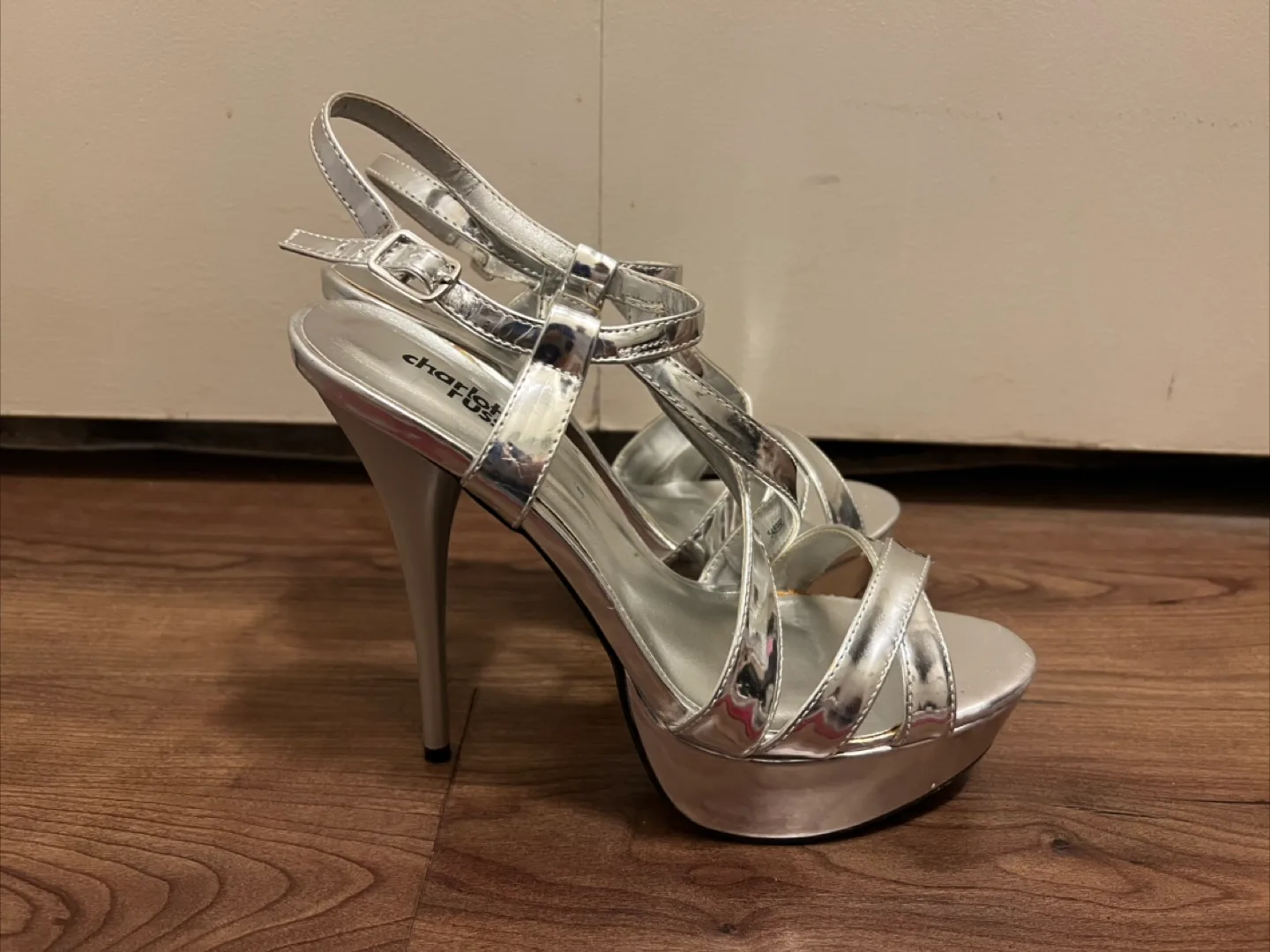 Charlotte Russe Silver Heels image indicator(2)