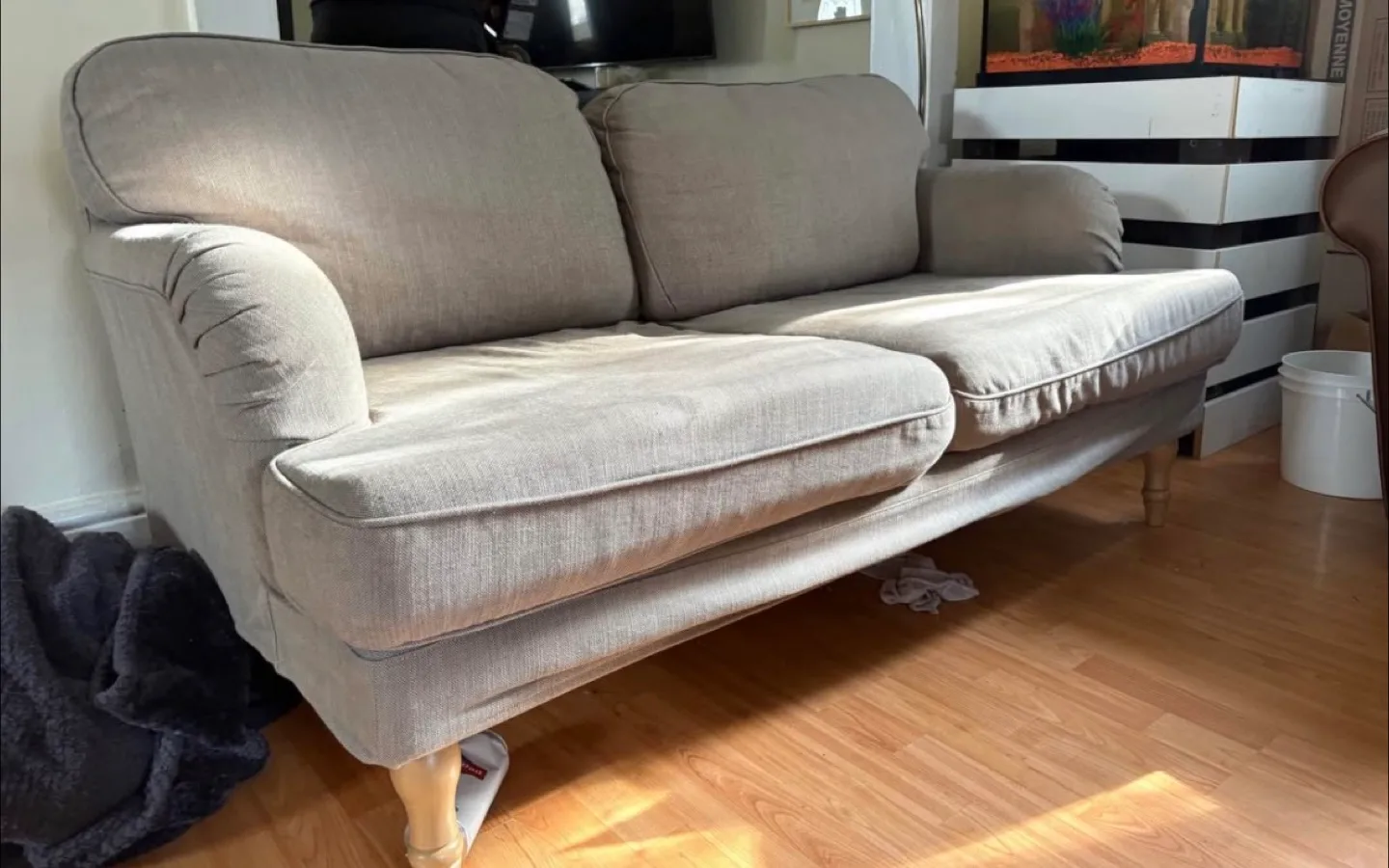 Beige Loveseat Sofa - Used Condition image indicator(2)