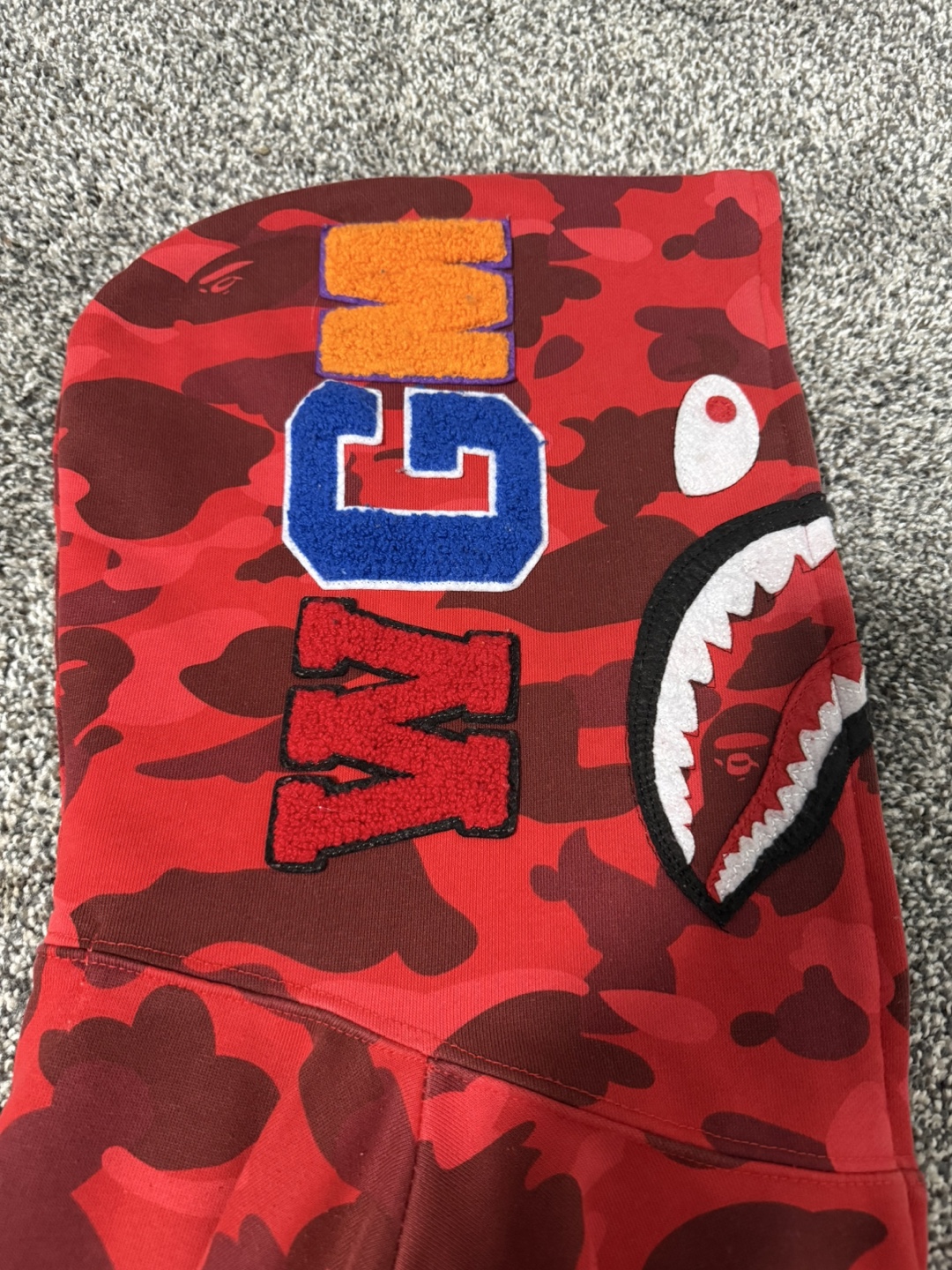 BAPE Red Camo Full Zip Hoodie - photo 5
