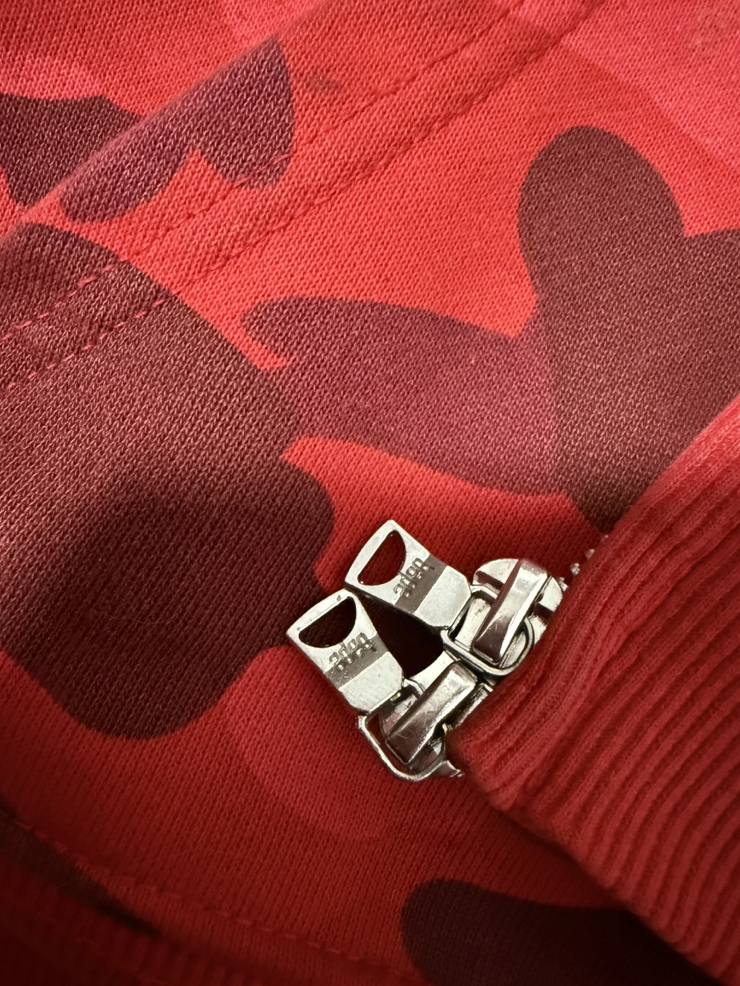BAPE Red Camo Full Zip Hoodie - photo 4