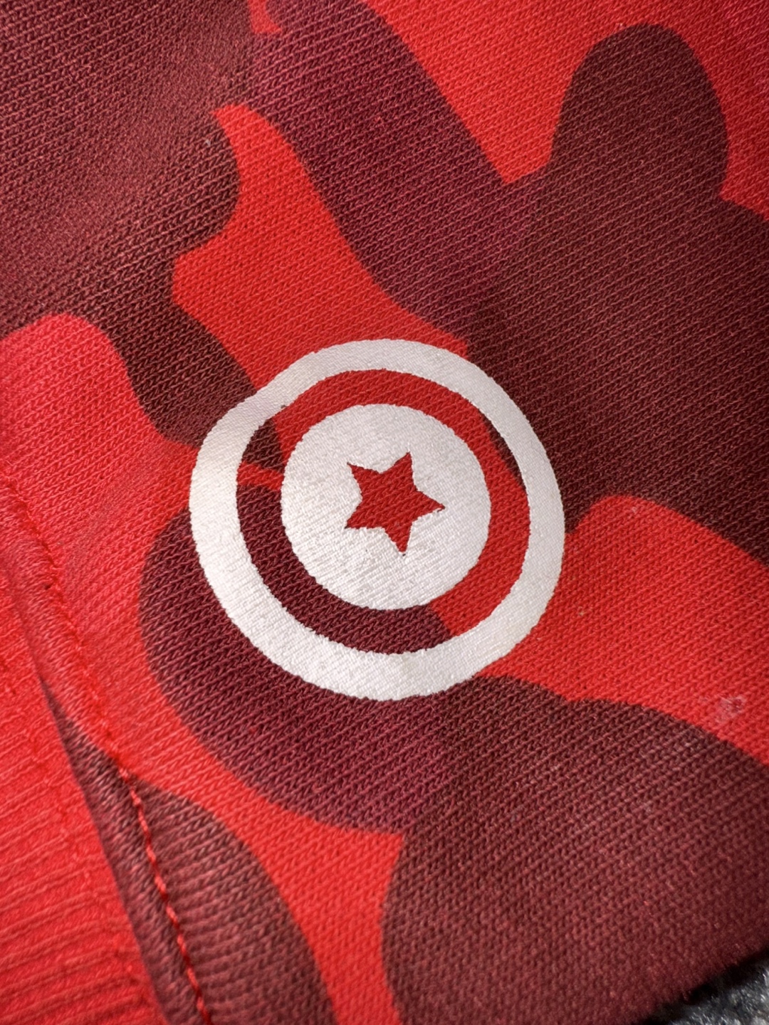 BAPE Red Camo Full Zip Hoodie - photo 3
